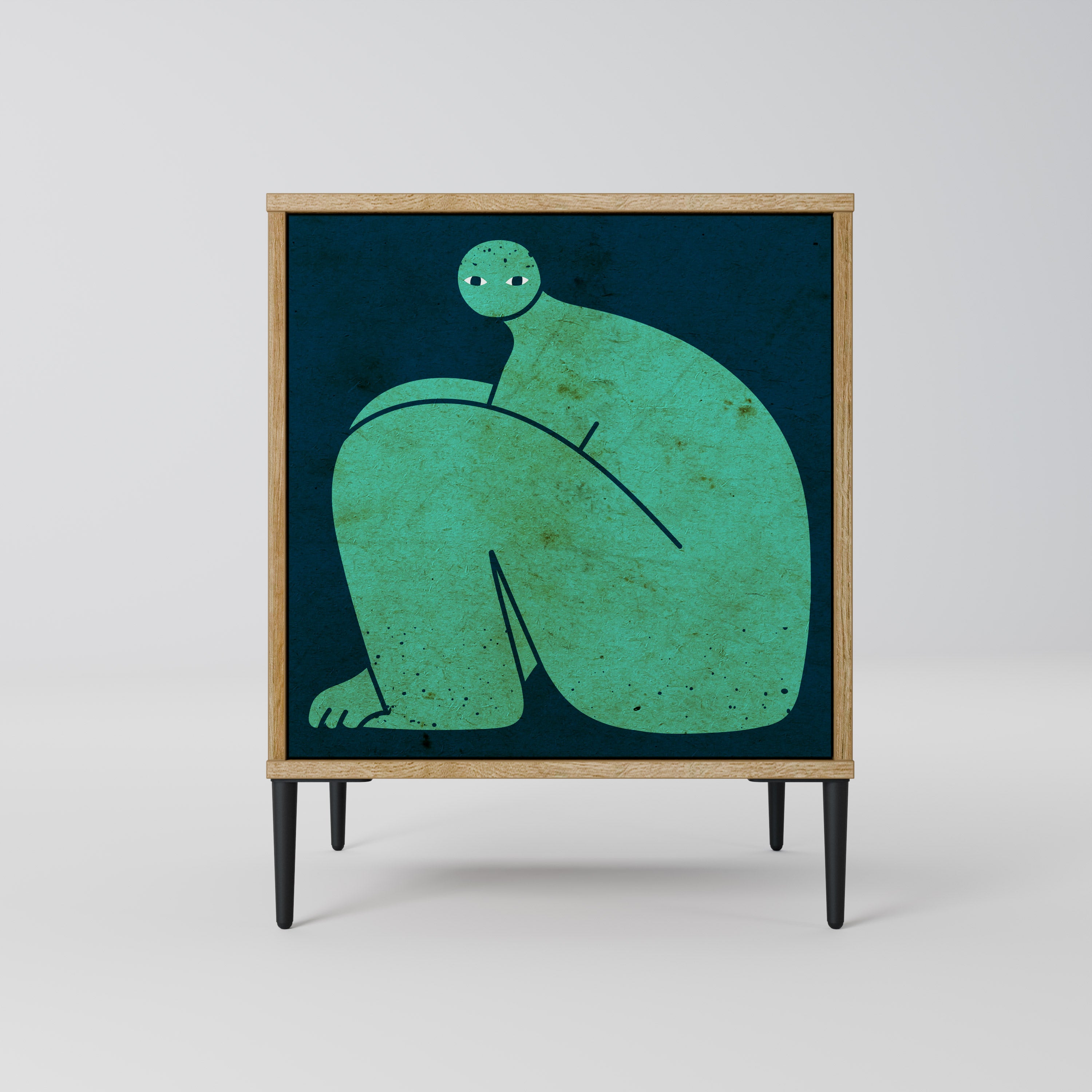 TOGETHER BUT SEPARATELY Sideboard mit 1 Tür in Eiche-Optik