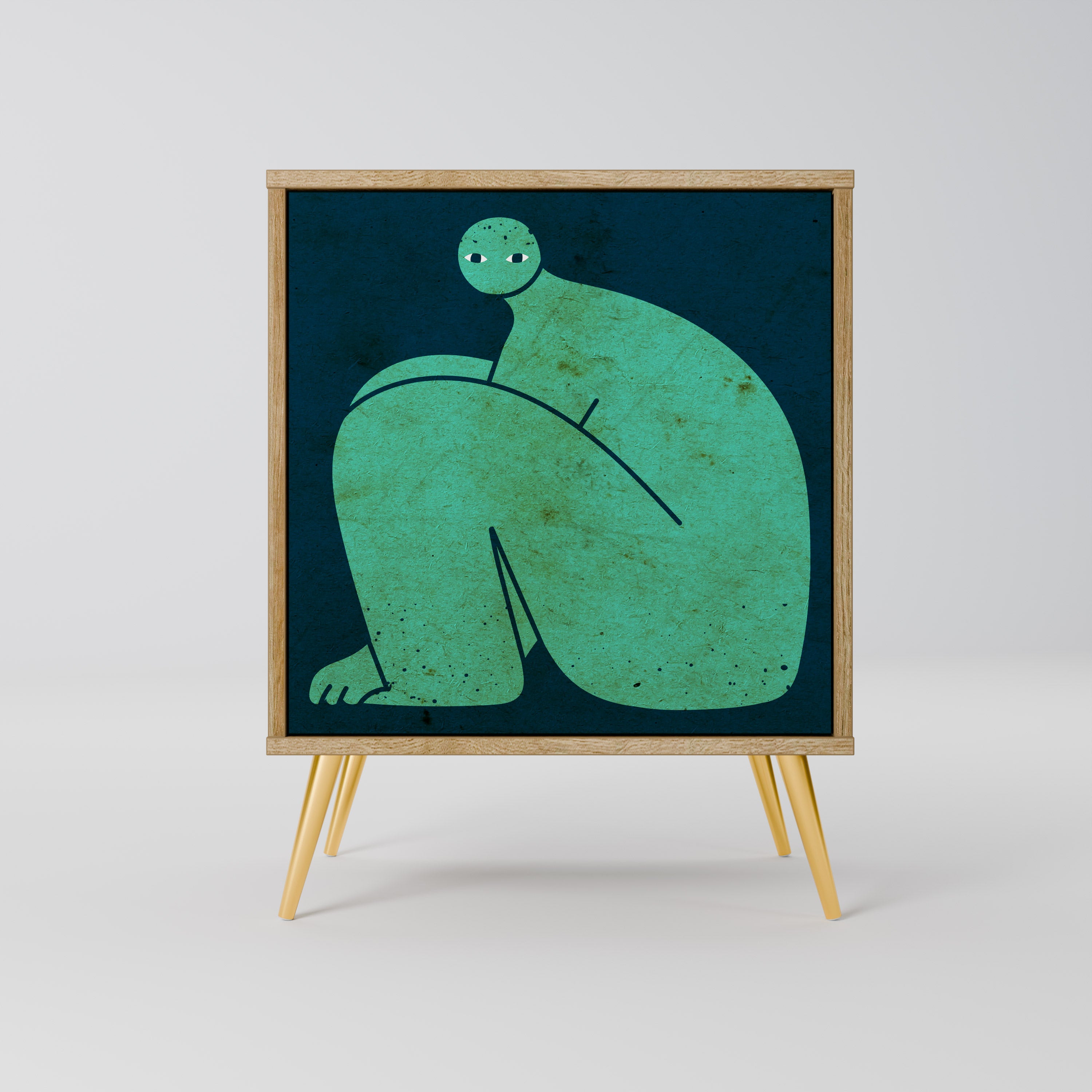 TOGETHER BUT SEPARATELY Sideboard mit 1 Tür in Eiche-Optik