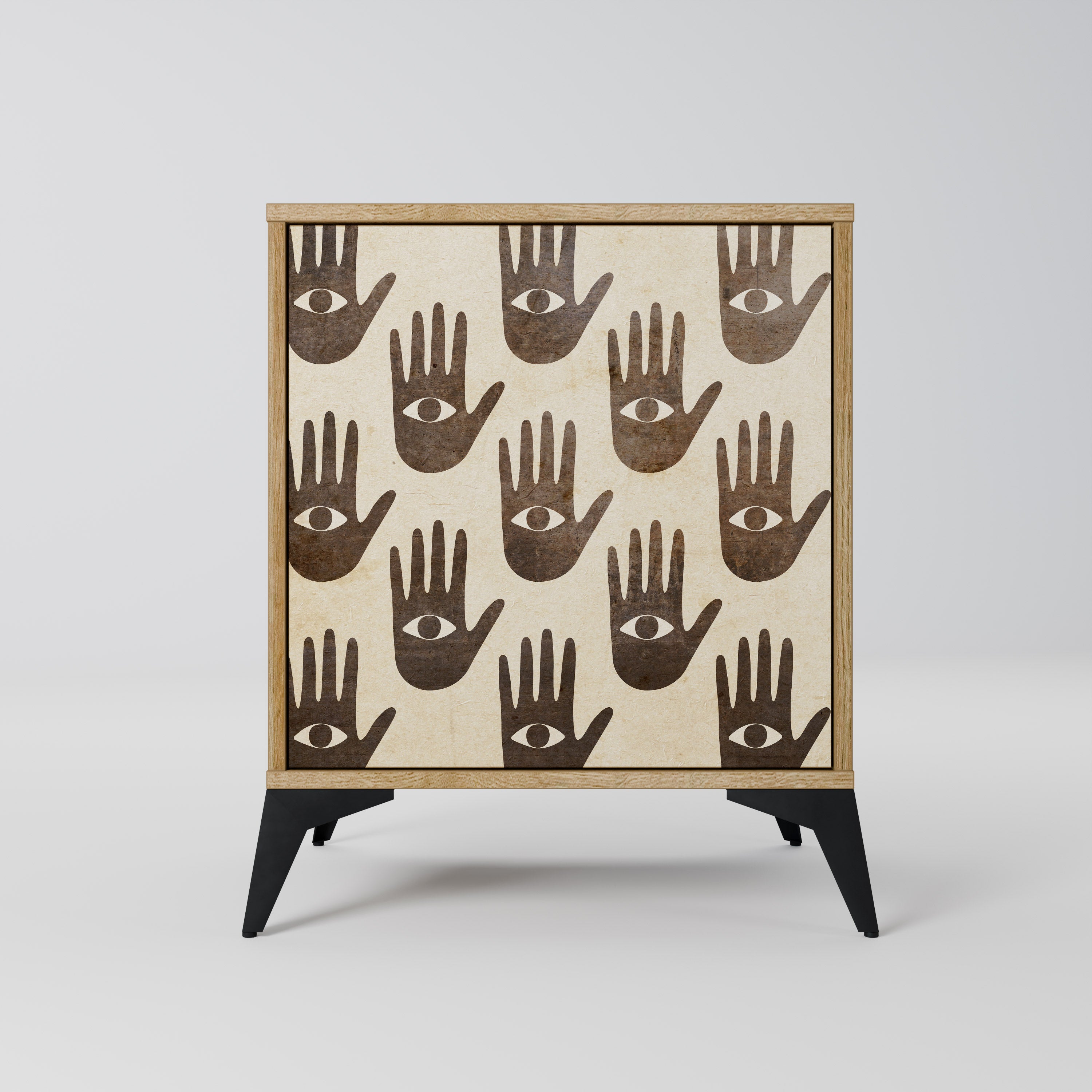 SEE MORE Sideboard mit 1 Tür in Eiche-Optik