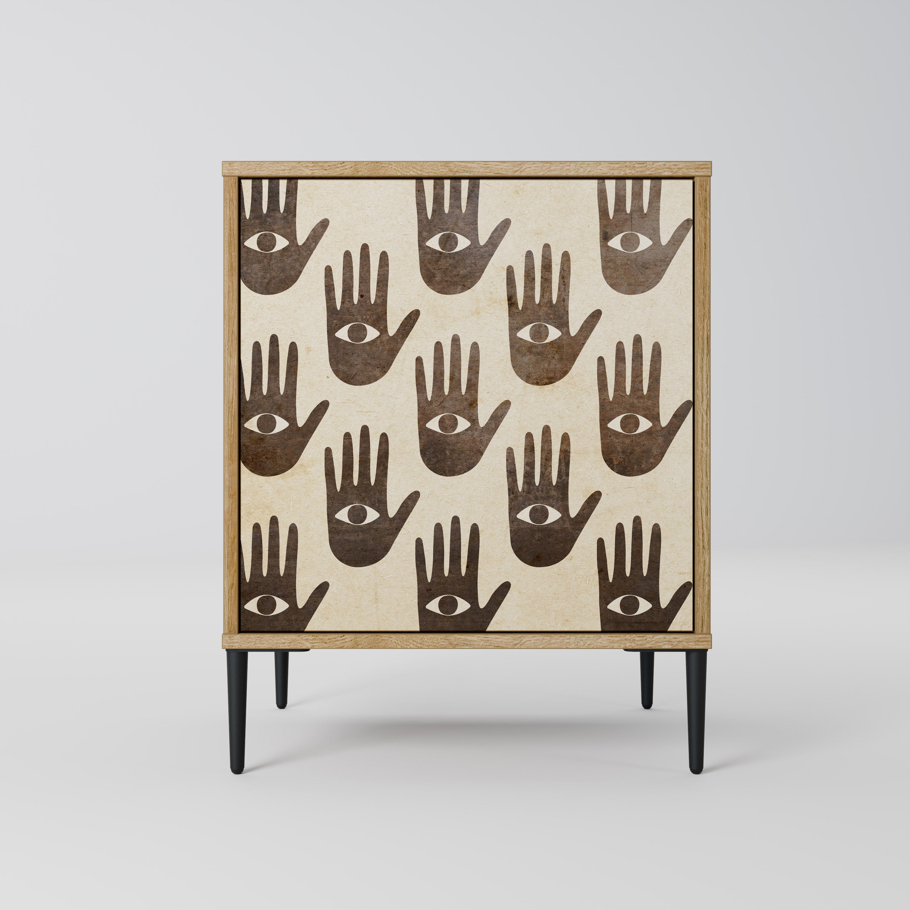 SEE MORE Sideboard mit 1 Tür in Eiche-Optik