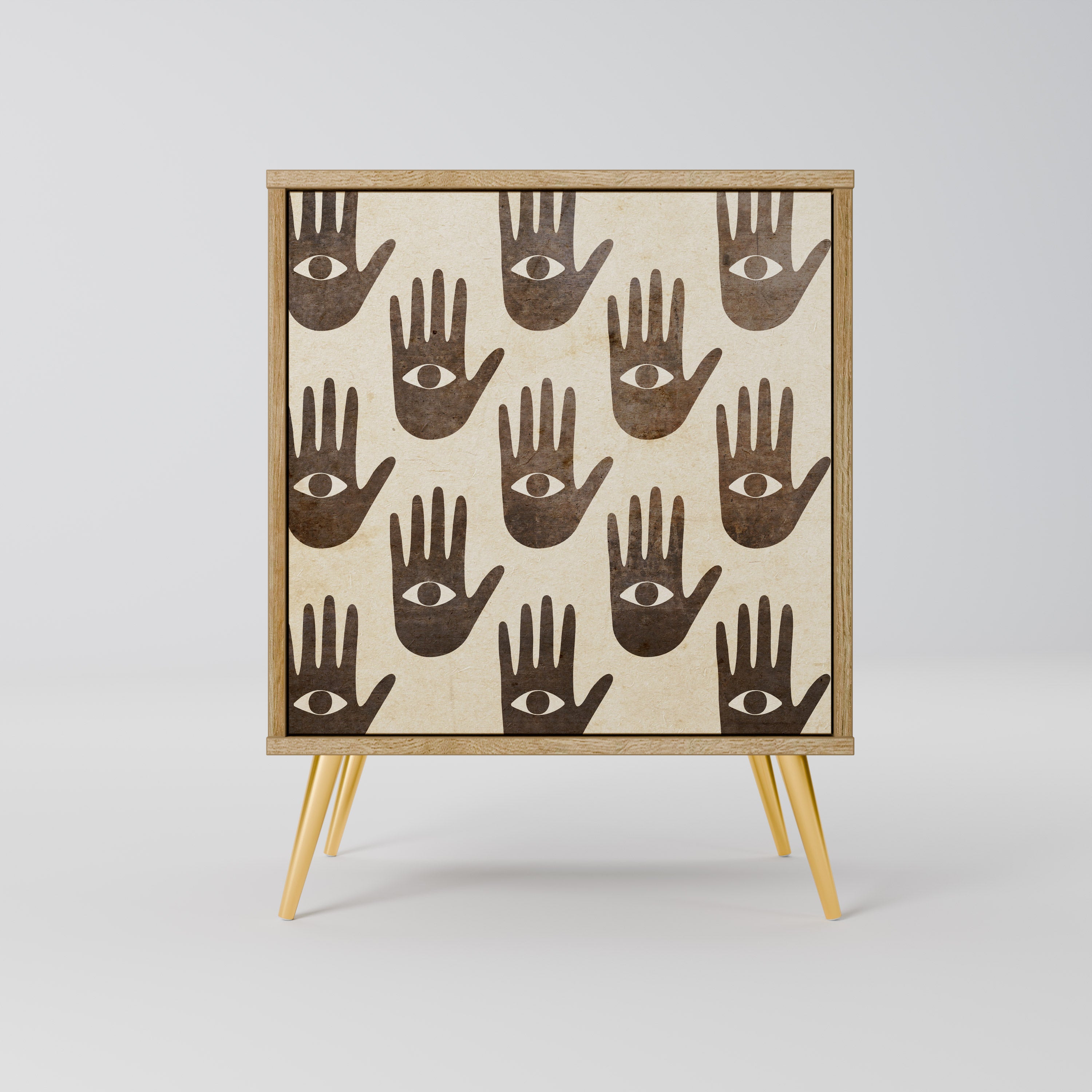 SEE MORE Sideboard mit 1 Tür in Eiche-Optik