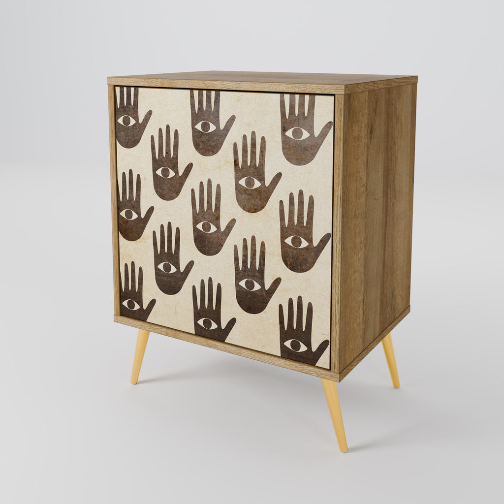 SEE MORE Sideboard mit 1 Tür in Eiche-Optik