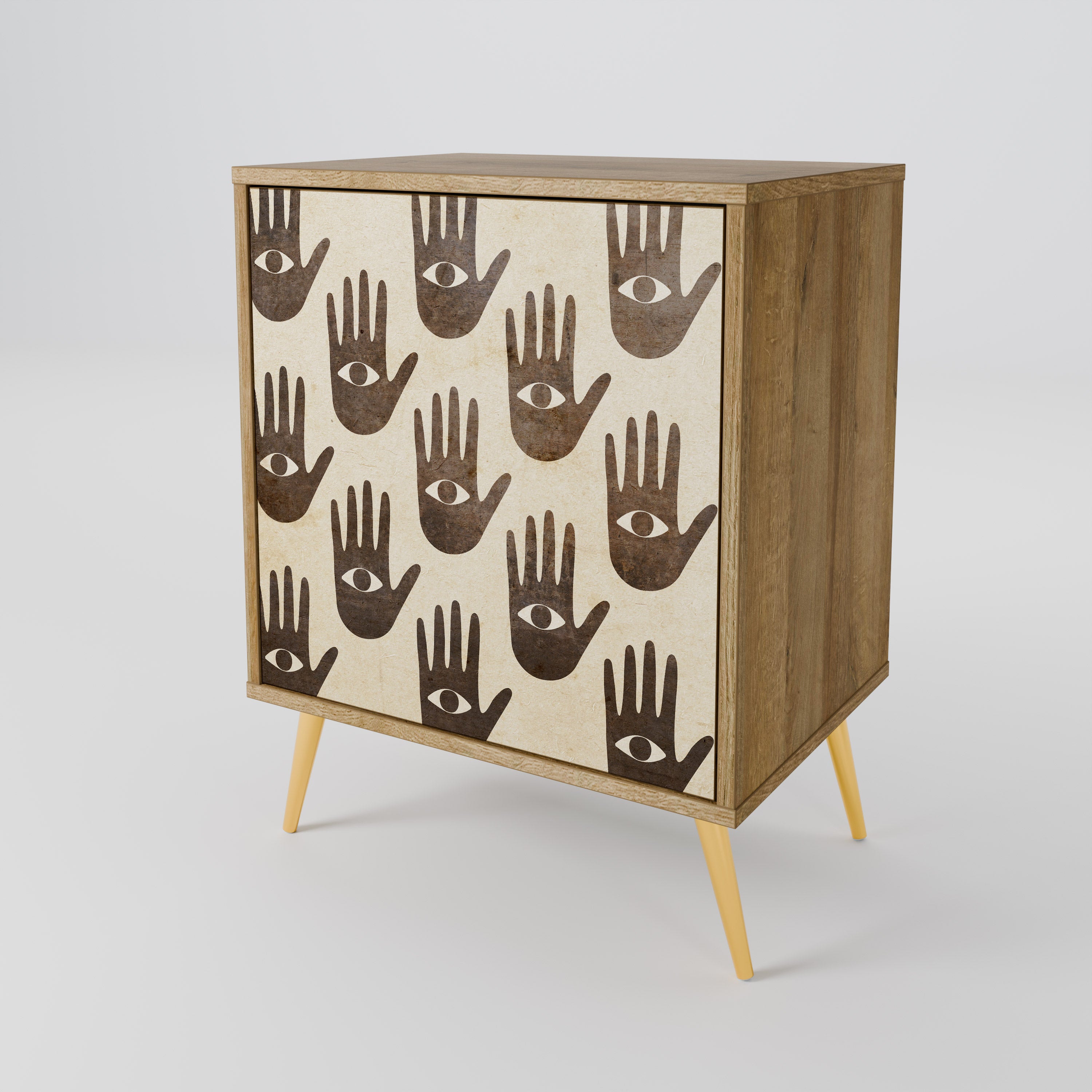 SEE MORE Sideboard mit 1 Tür in Eiche-Optik