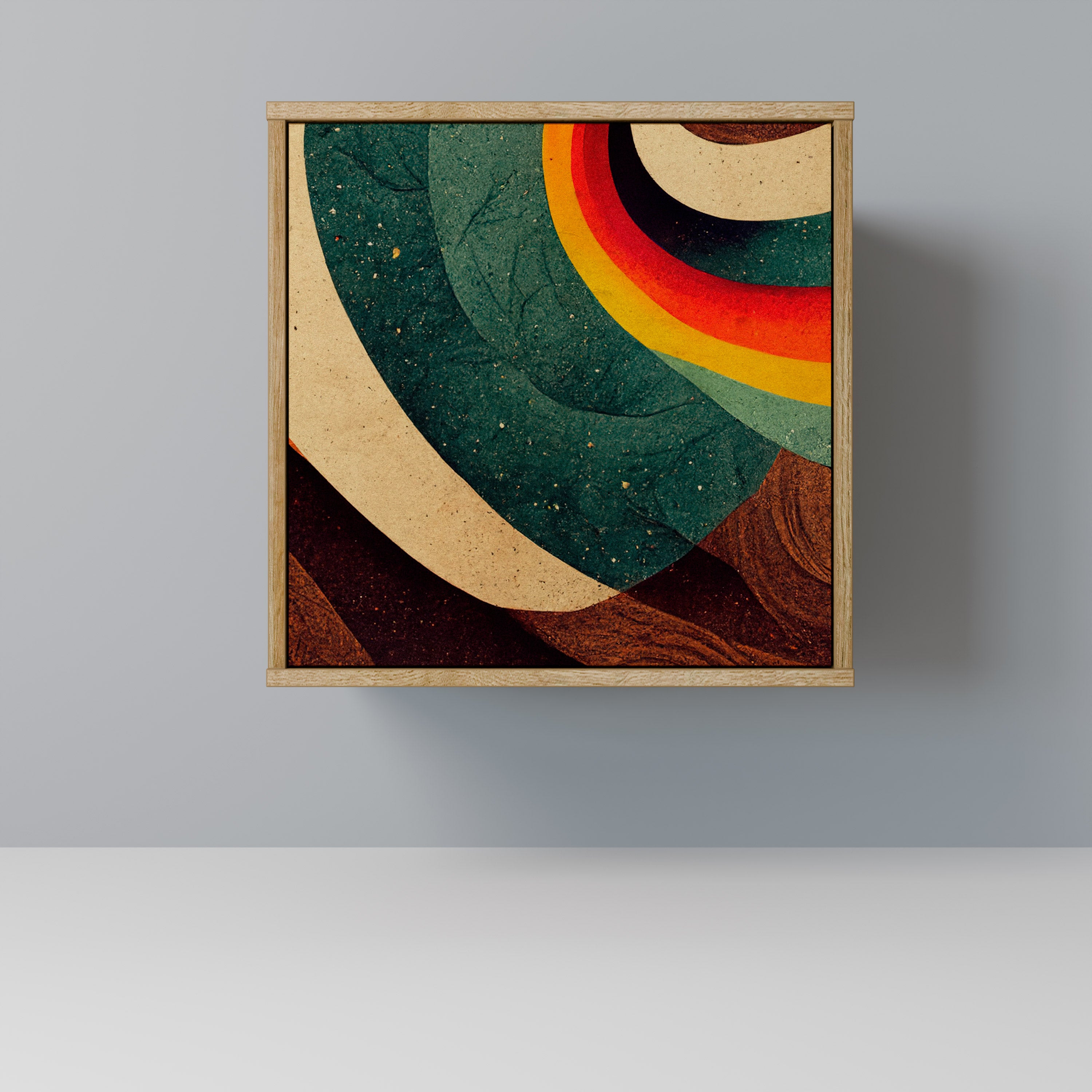 COLORFUL STRANDS Sideboard mit 1 Tür in Eiche-Optik