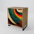 COLORFUL STRANDS Sideboard mit 1 Tür in Eiche-Optik