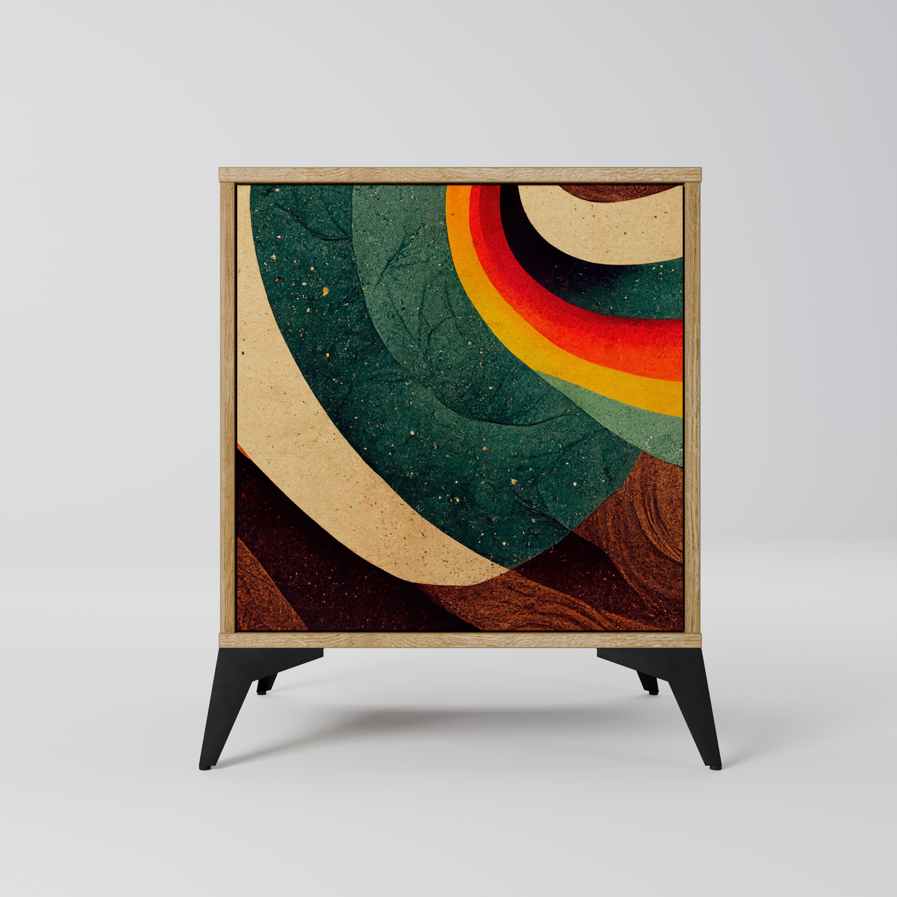 COLORFUL STRANDS Sideboard mit 1 Tür in Eiche-Optik