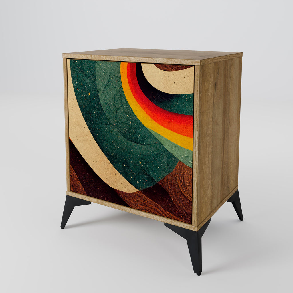 COLORFUL STRANDS Sideboard mit 1 Tür in Eiche-Optik
