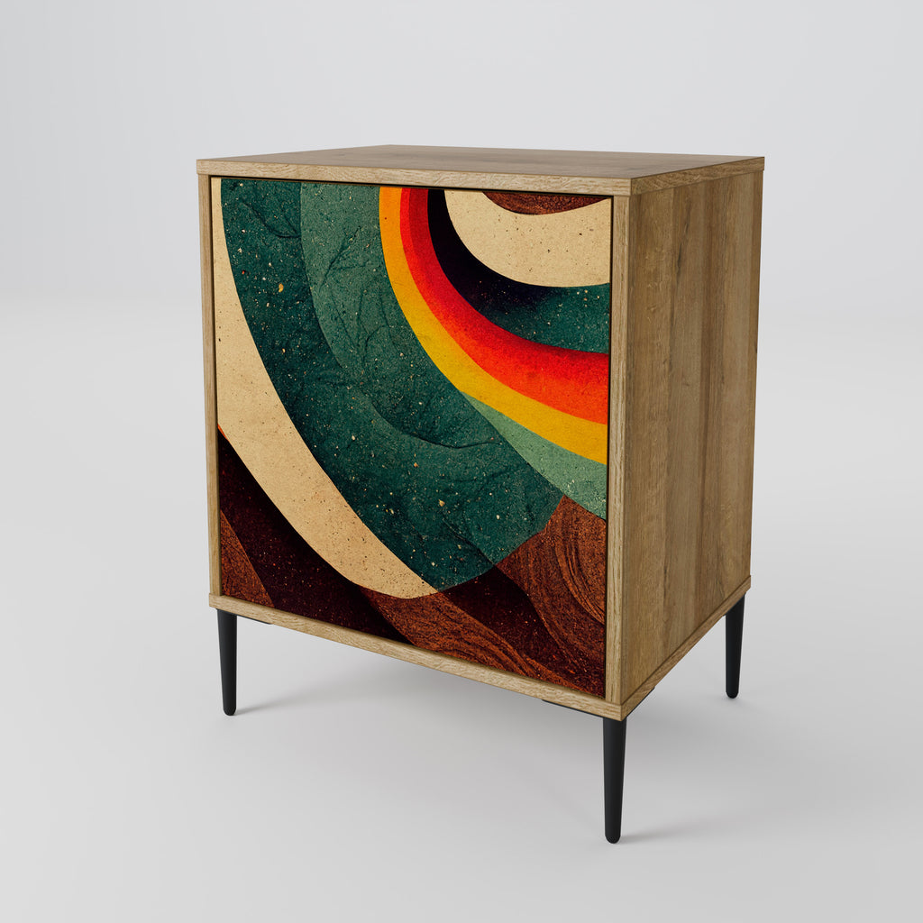 COLORFUL STRANDS Sideboard mit 1 Tür in Eiche-Optik