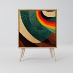 COLORFUL STRANDS Sideboard mit 1 Tür in Eiche-Optik