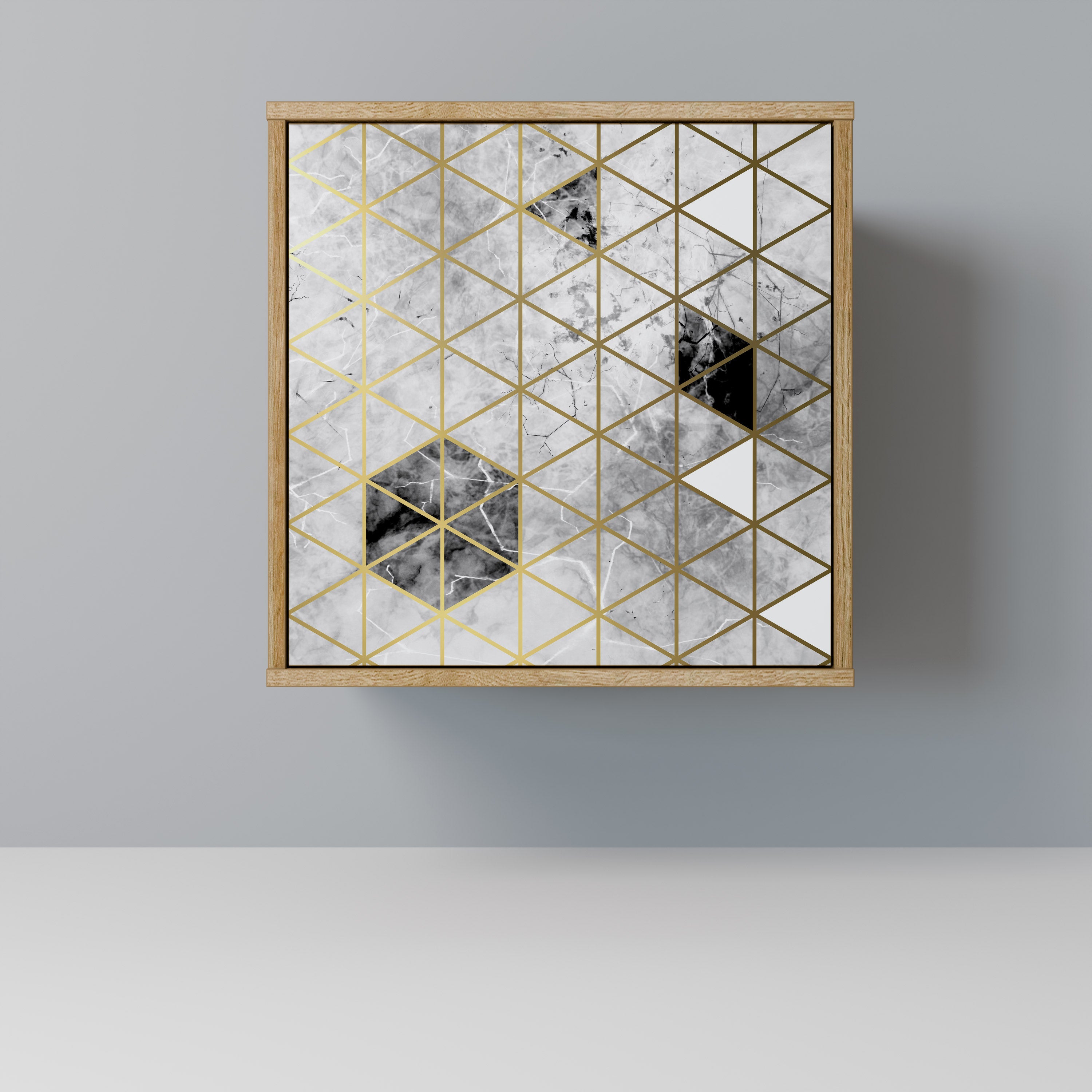 ASHEN ARIA Sideboard mit 1 Tür in Eiche-Optik