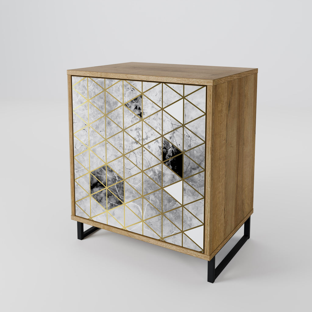 ASHEN ARIA Sideboard mit 1 Tür in Eiche-Optik