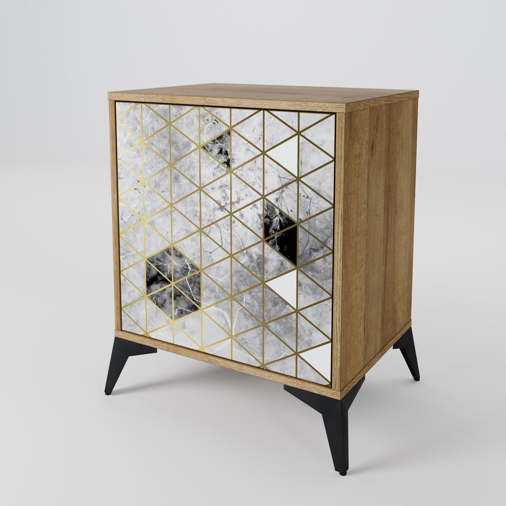 ASHEN ARIA Sideboard mit 1 Tür in Eiche-Optik