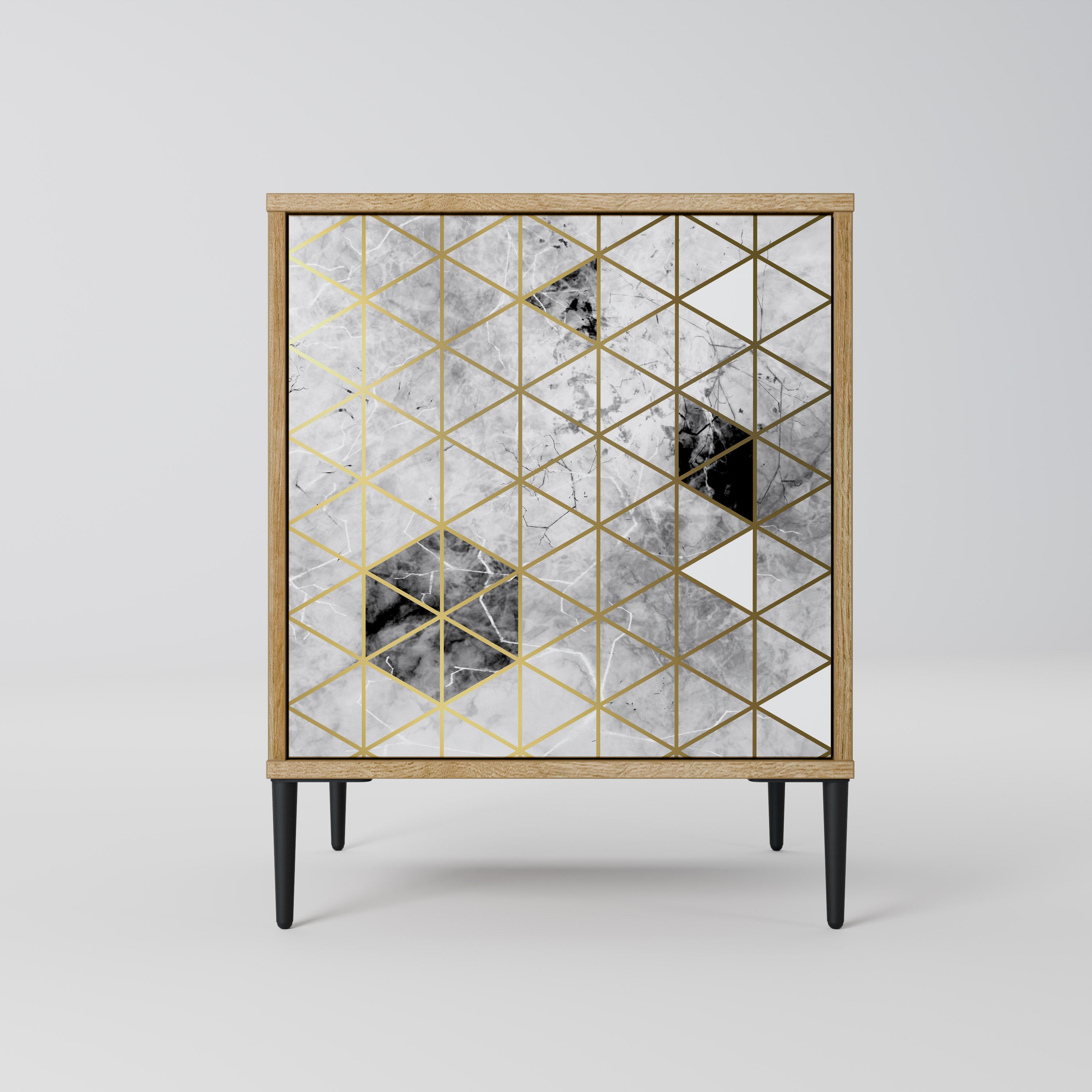 ASHEN ARIA Sideboard mit 1 Tür in Eiche-Optik