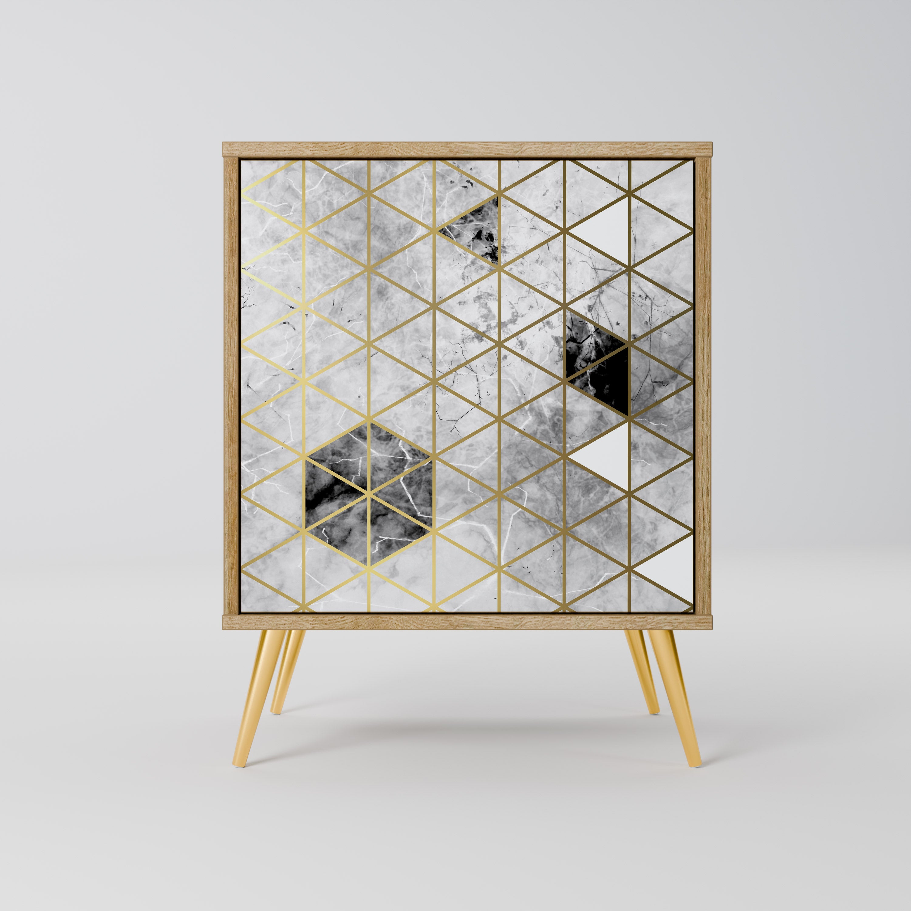 ASHEN ARIA Sideboard mit 1 Tür in Eiche-Optik