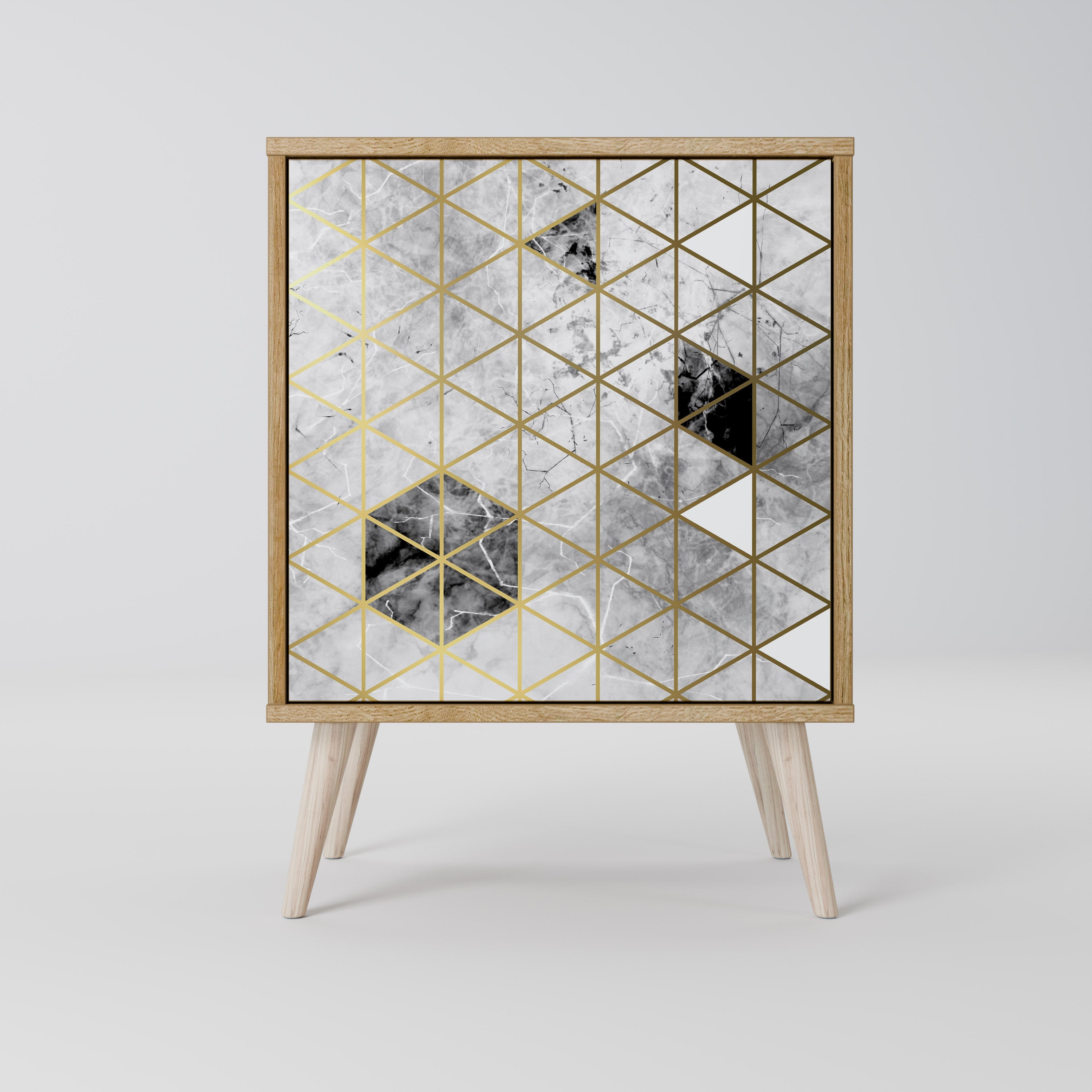 ASHEN ARIA Sideboard mit 1 Tür in Eiche-Optik