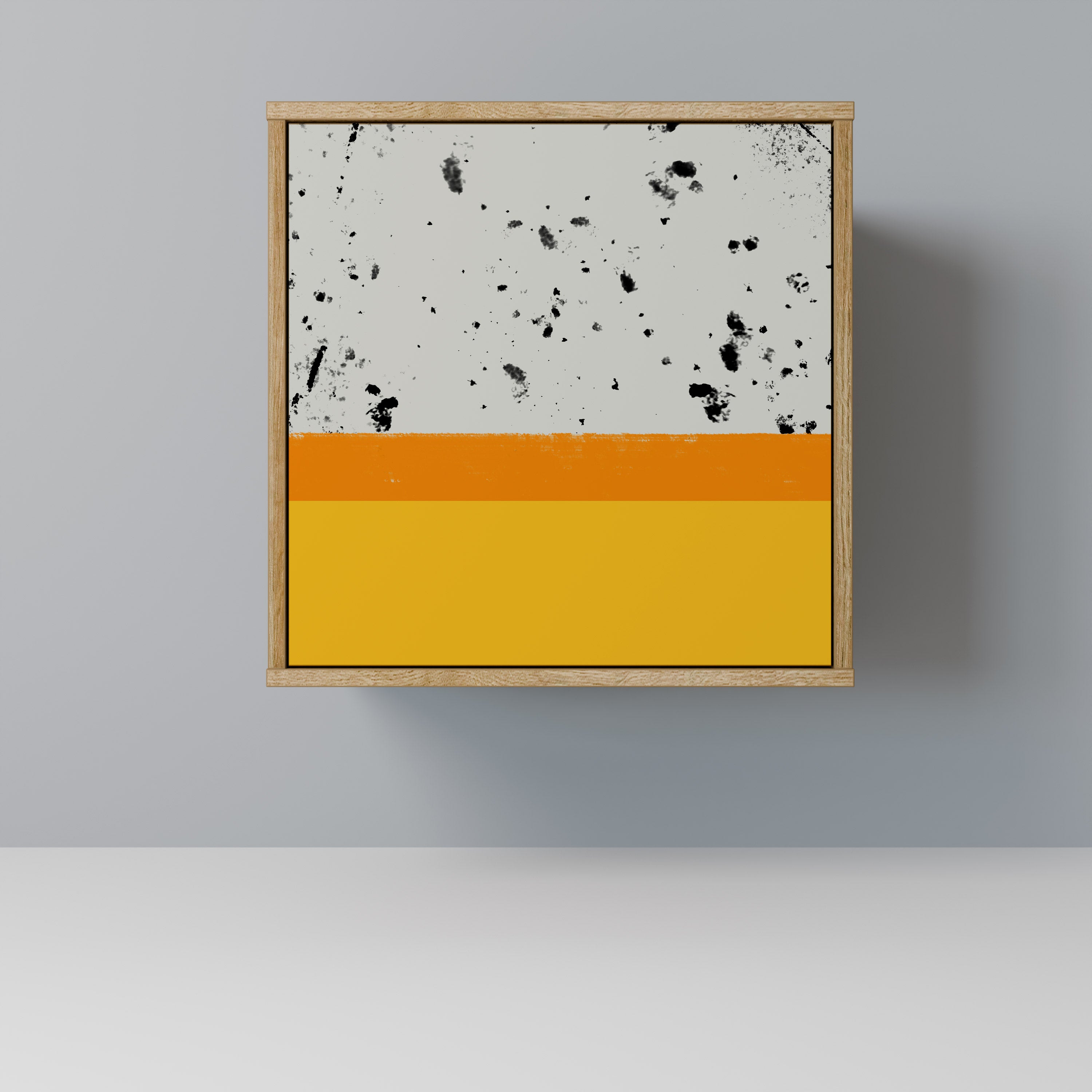 DYED BY ORANGE Sideboard mit 1 Tür in Eiche-Optik