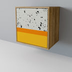 DYED BY ORANGE 1-Door Sideboard in Oak Effect