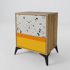 DYED BY ORANGE 1-Door Sideboard in Oak Effect