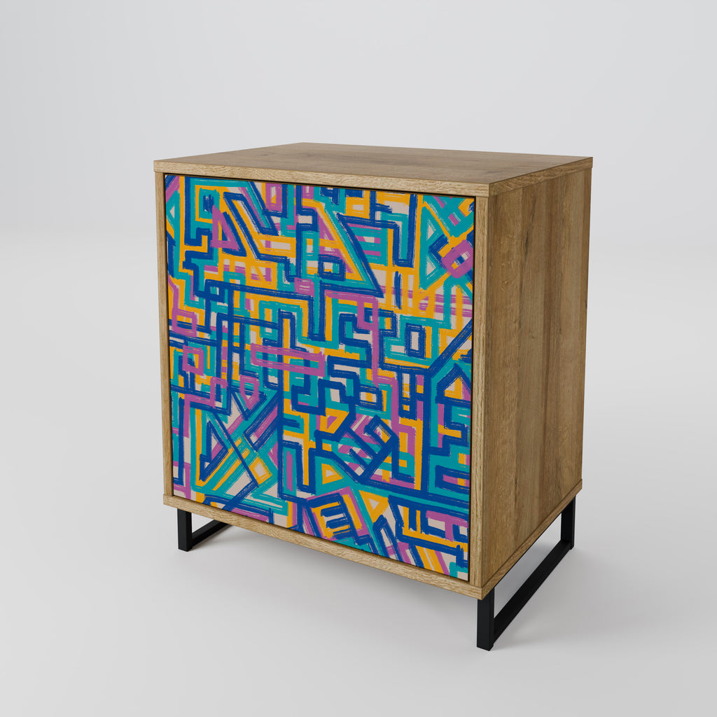 MEMORIES MAP Sideboard mit 1 Tür in Eiche-Optik