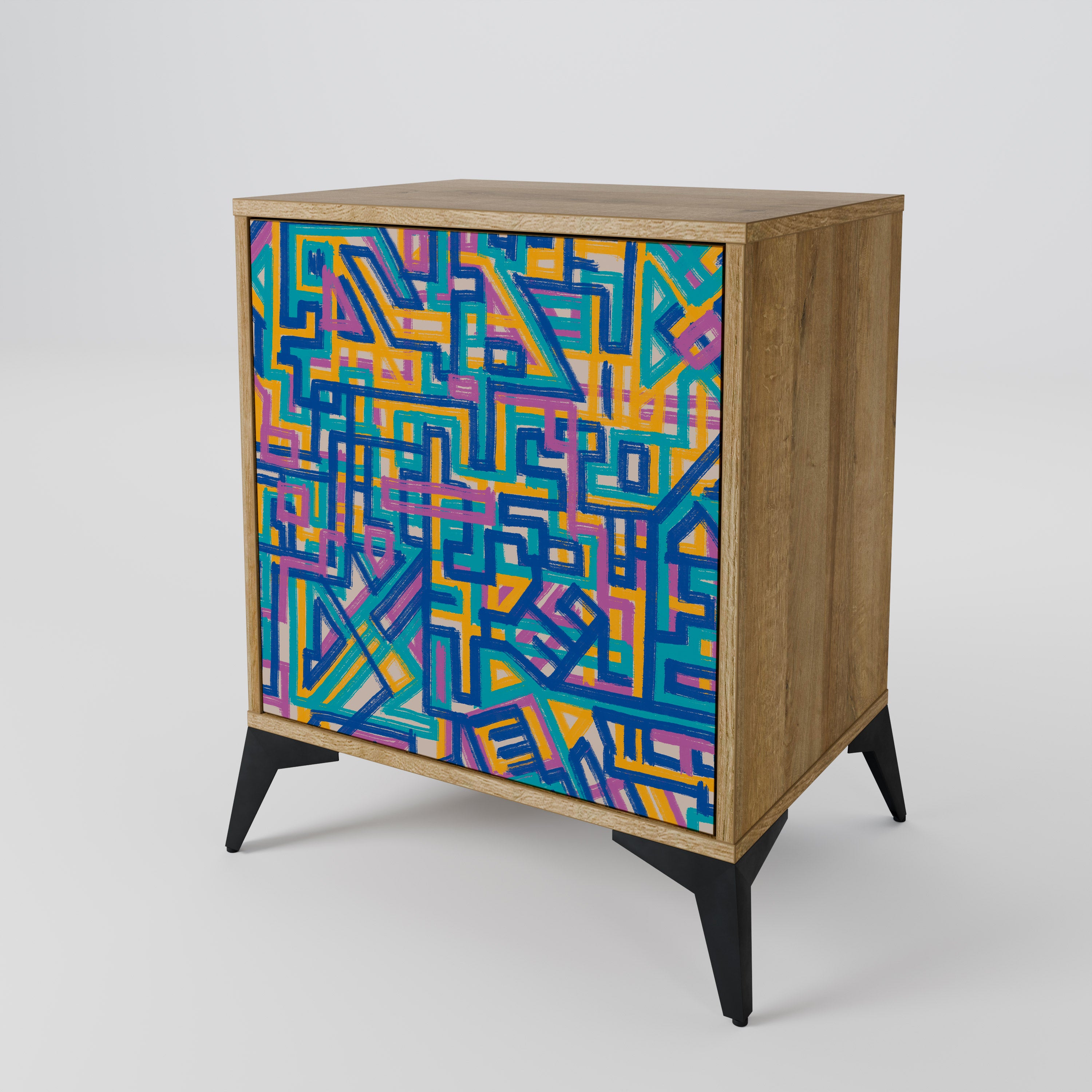 MEMORIES MAP Sideboard mit 1 Tür in Eiche-Optik