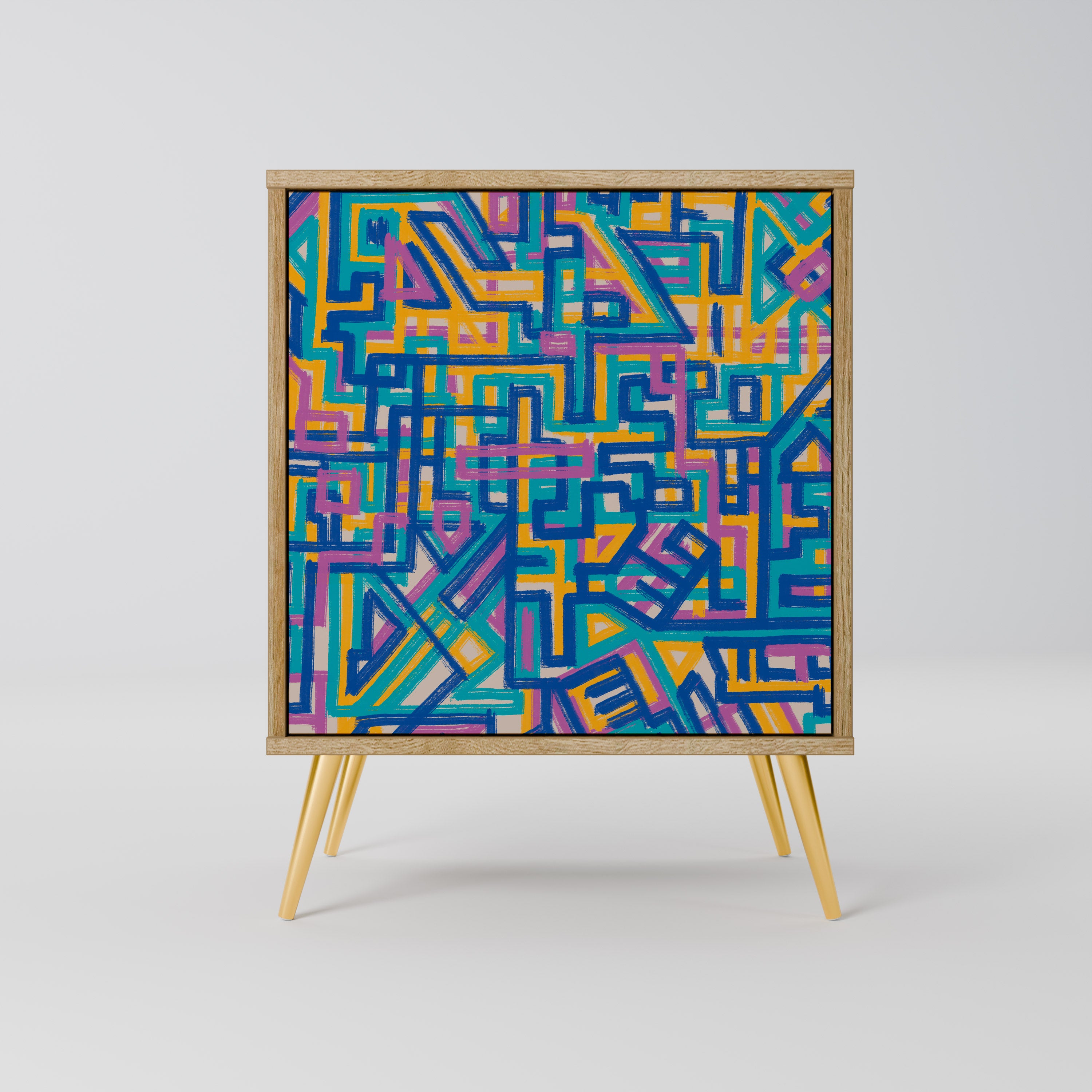 MEMORIES MAP Sideboard mit 1 Tür in Eiche-Optik