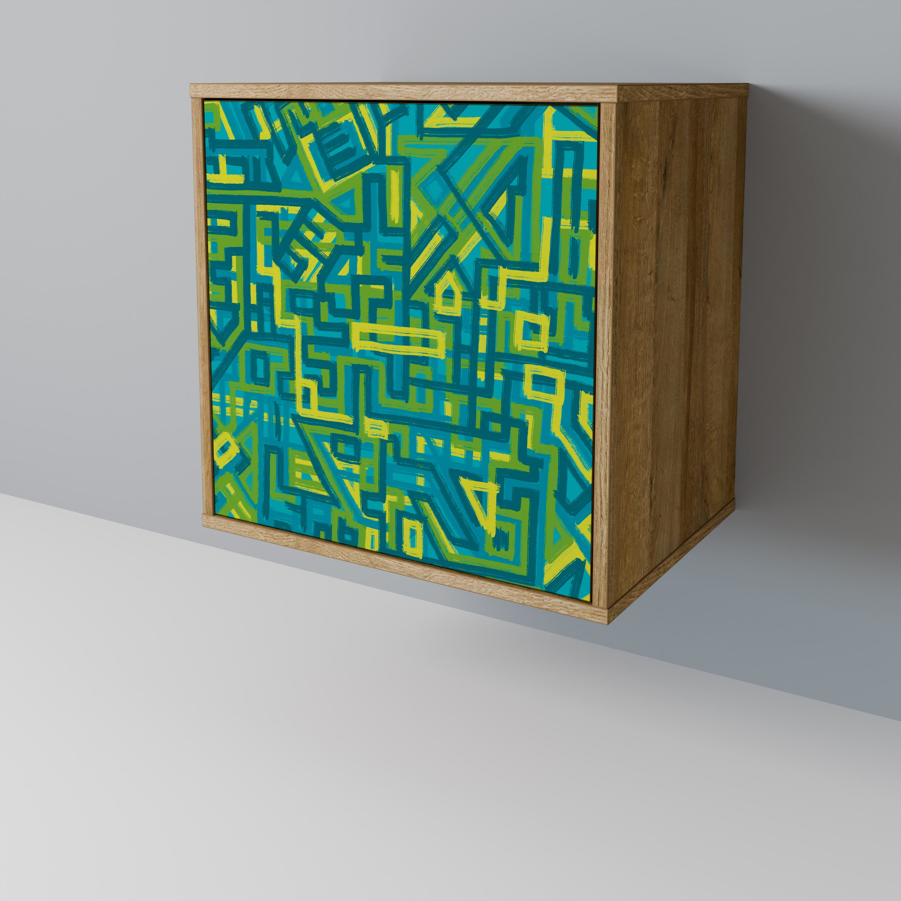 NOSTALGIC MEMORIES Sideboard mit 1 Tür in Eiche-Optik