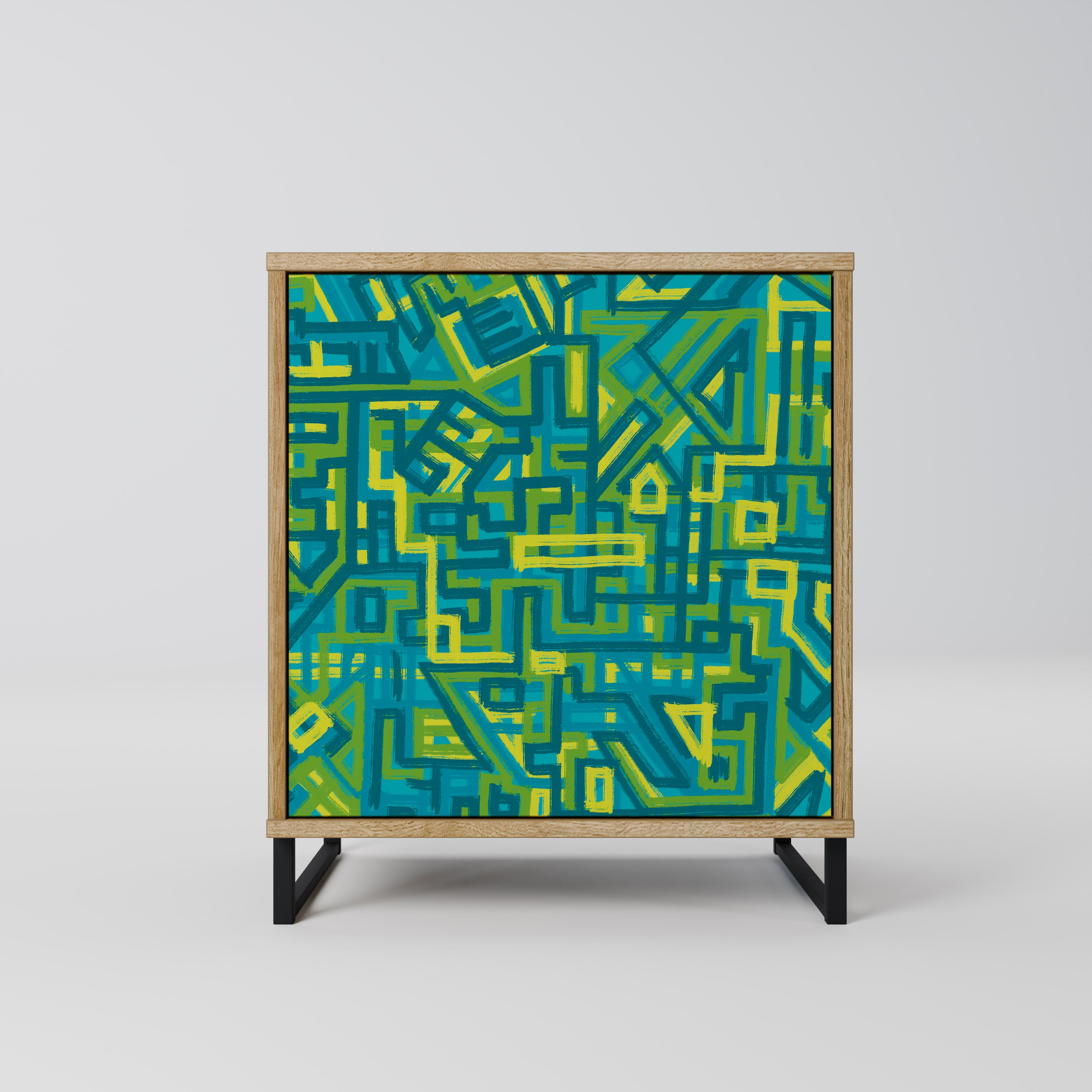 NOSTALGIC MEMORIES Sideboard mit 1 Tür in Eiche-Optik