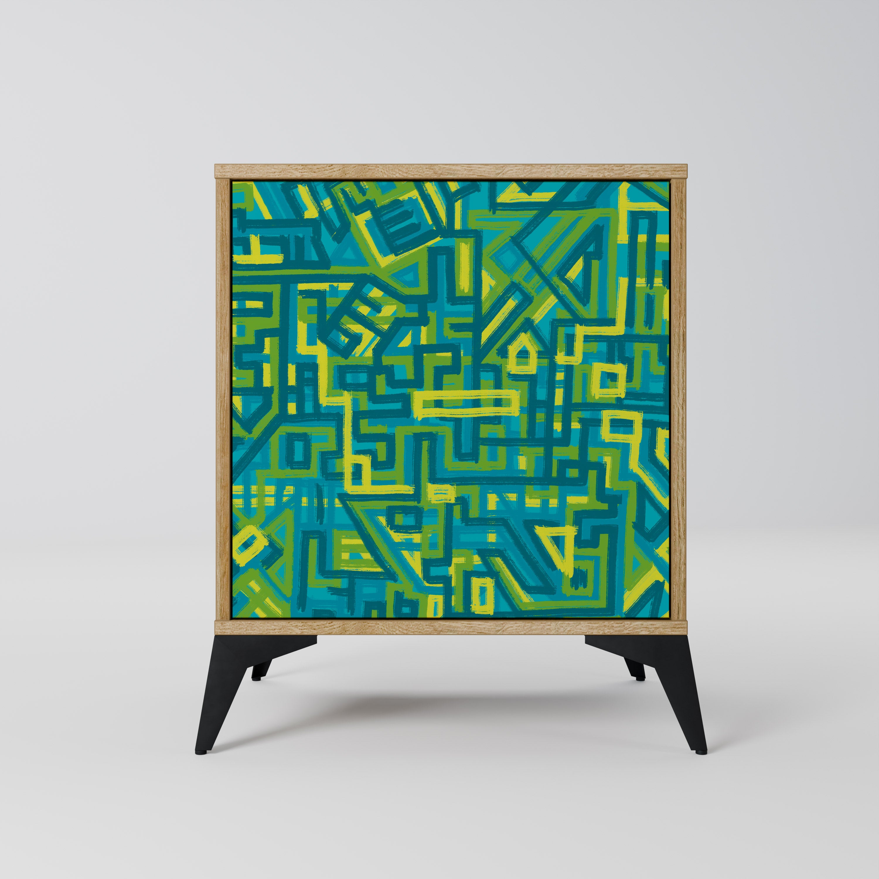 NOSTALGIC MEMORIES Sideboard mit 1 Tür in Eiche-Optik