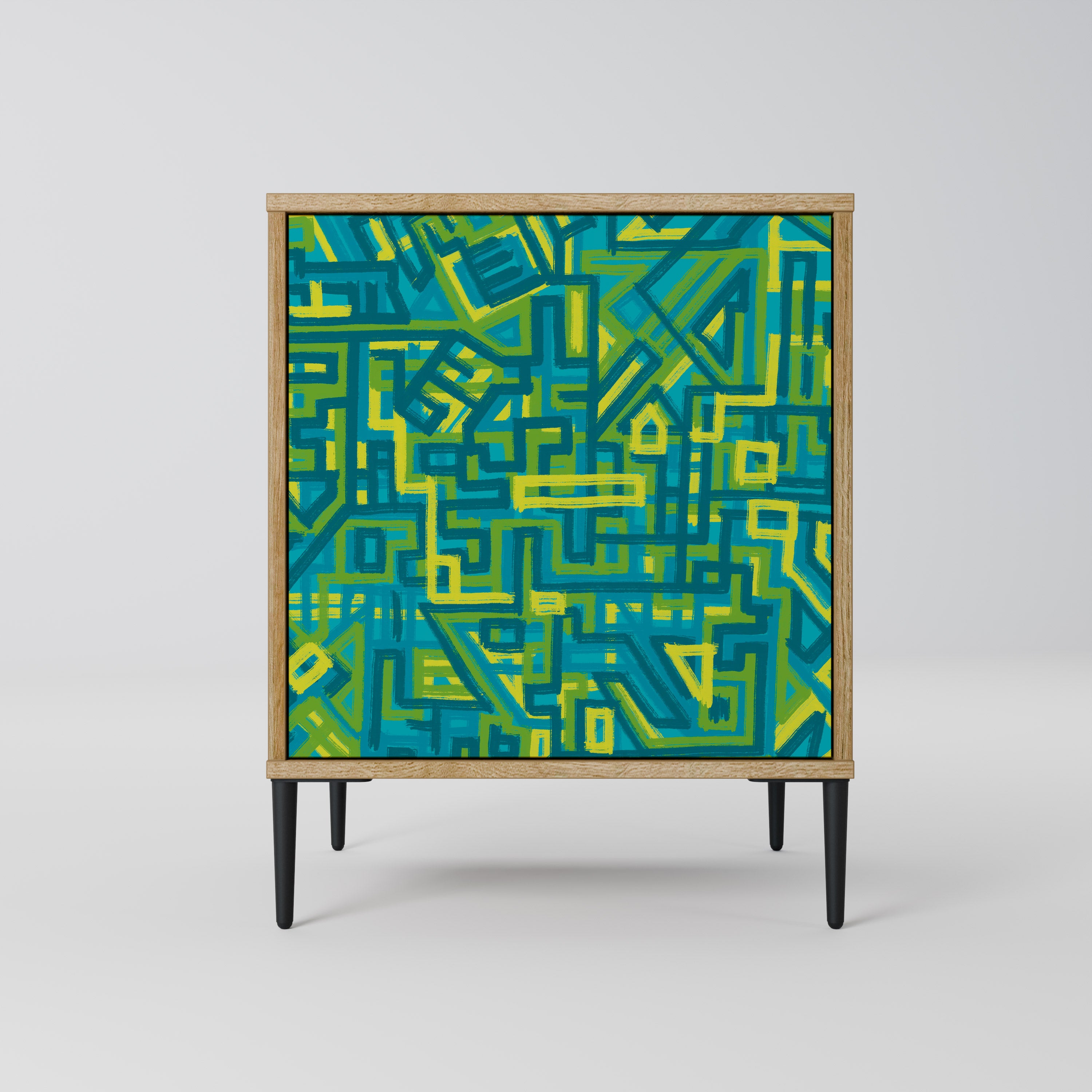 NOSTALGIC MEMORIES Sideboard mit 1 Tür in Eiche-Optik