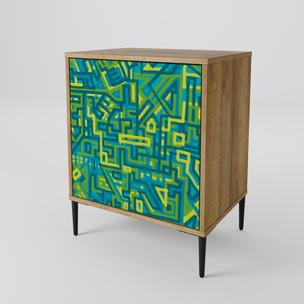 NOSTALGIC MEMORIES Sideboard mit 1 Tür in Eiche-Optik