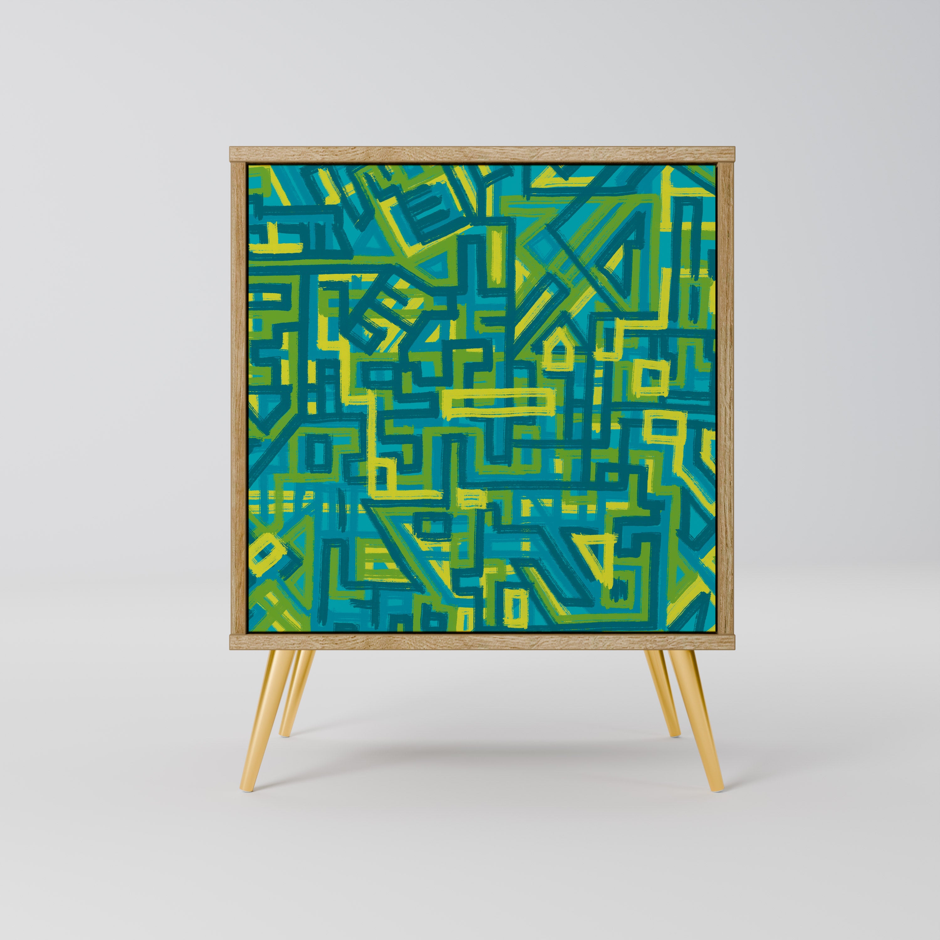 NOSTALGIC MEMORIES Sideboard mit 1 Tür in Eiche-Optik