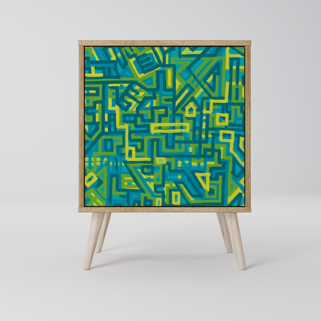 NOSTALGIC MEMORIES Sideboard mit 1 Tür in Eiche-Optik