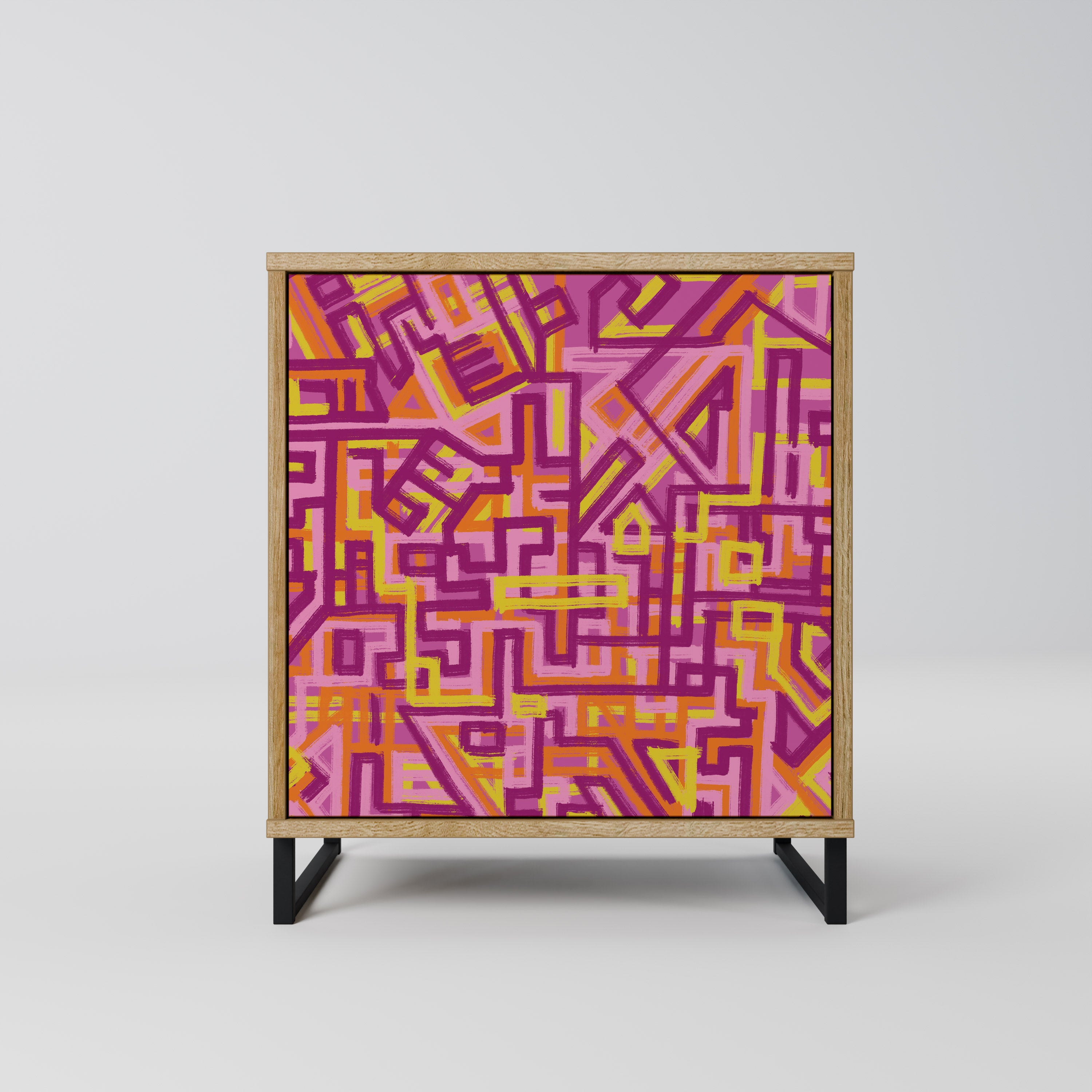 LOVELY MEMORIES Sideboard mit 1 Tür in Eiche-Optik