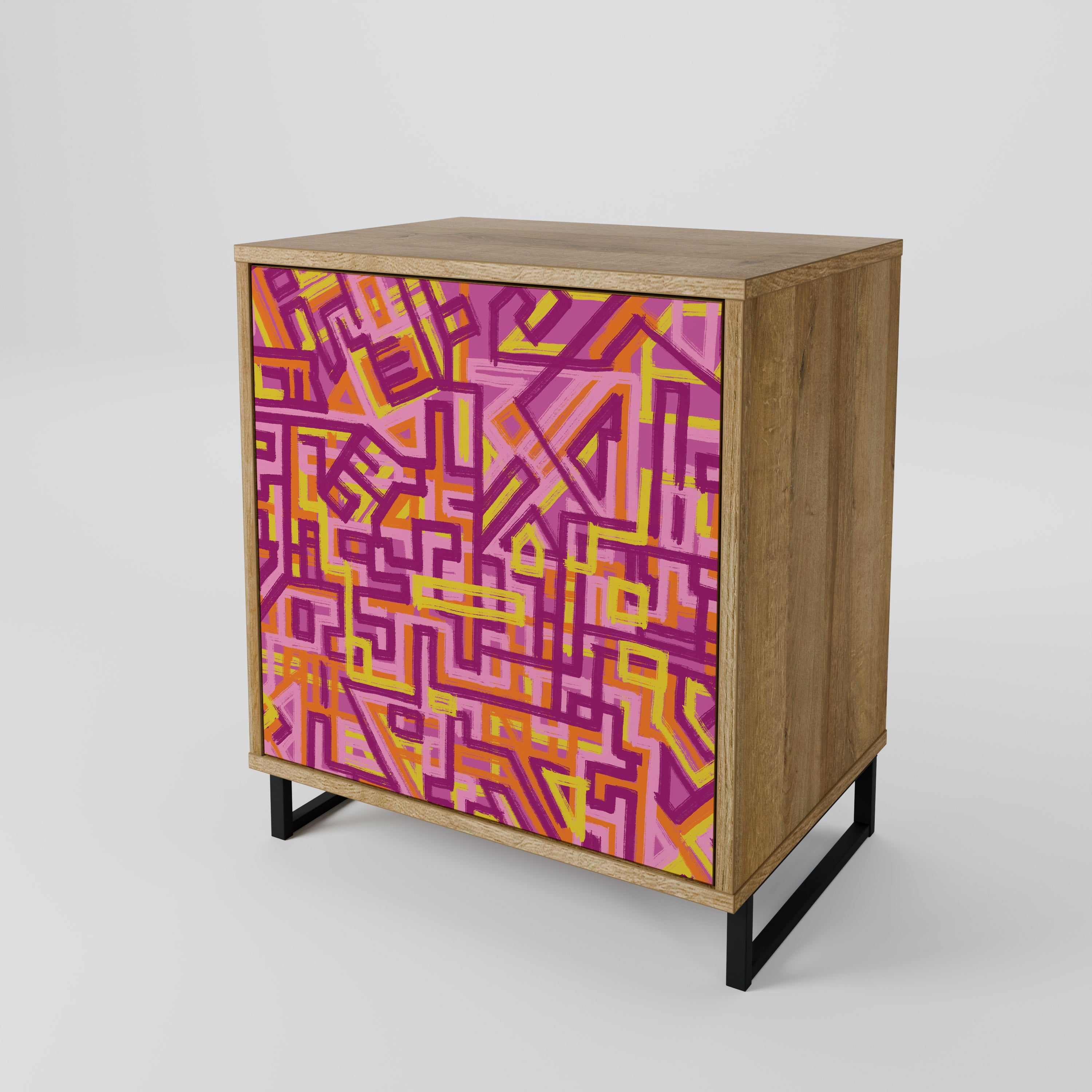 LOVELY MEMORIES Sideboard mit 1 Tür in Eiche-Optik