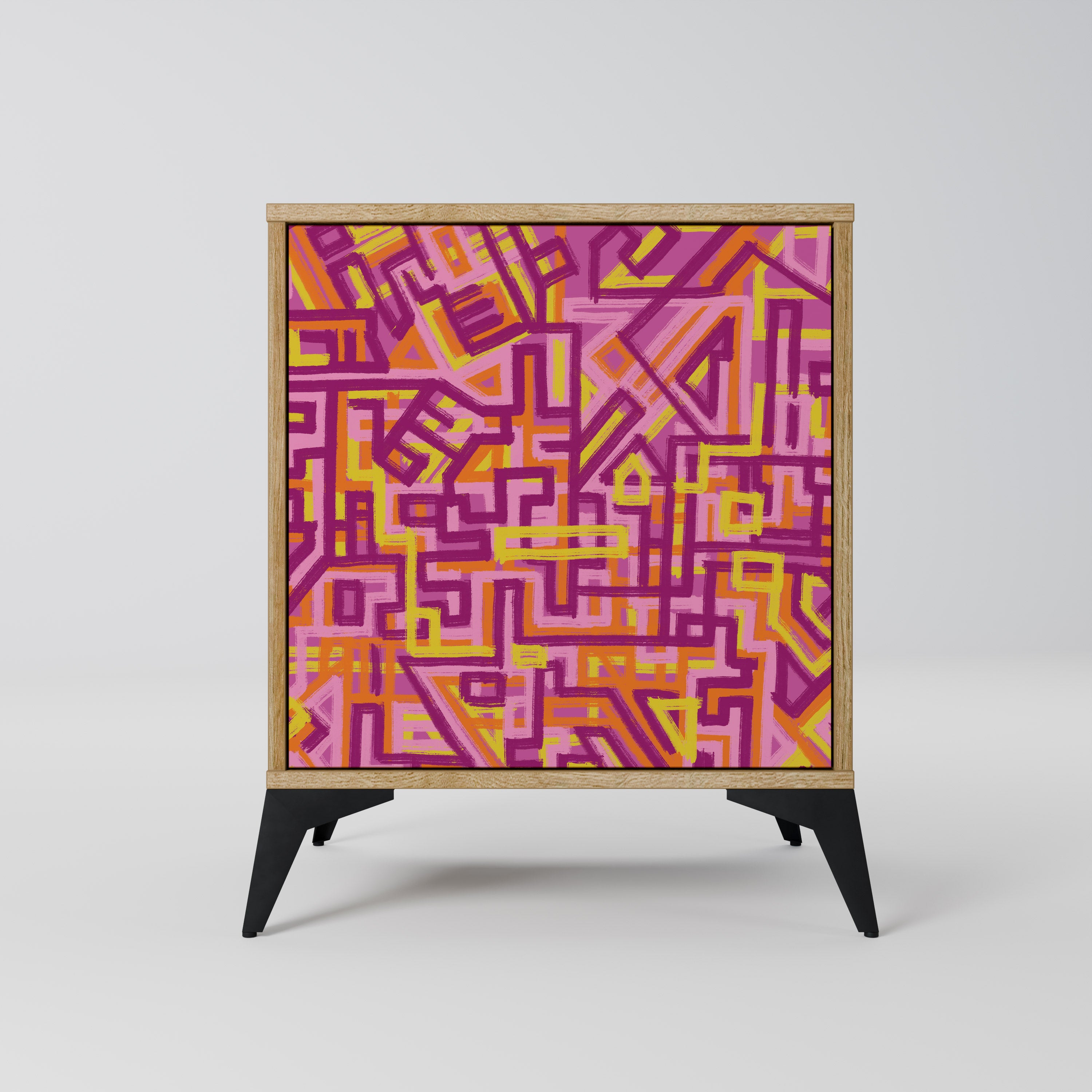 LOVELY MEMORIES Sideboard mit 1 Tür in Eiche-Optik