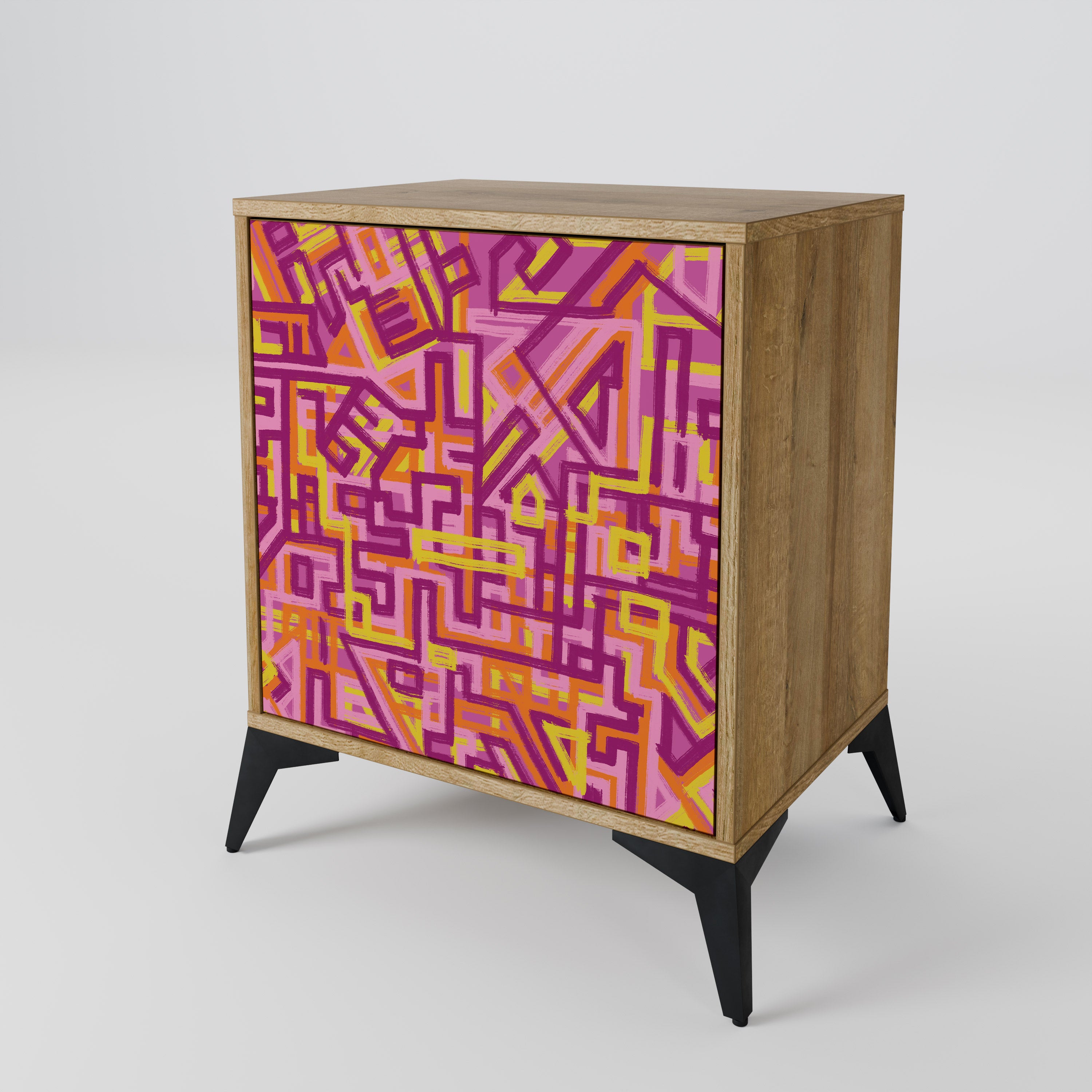 LOVELY MEMORIES Sideboard mit 1 Tür in Eiche-Optik