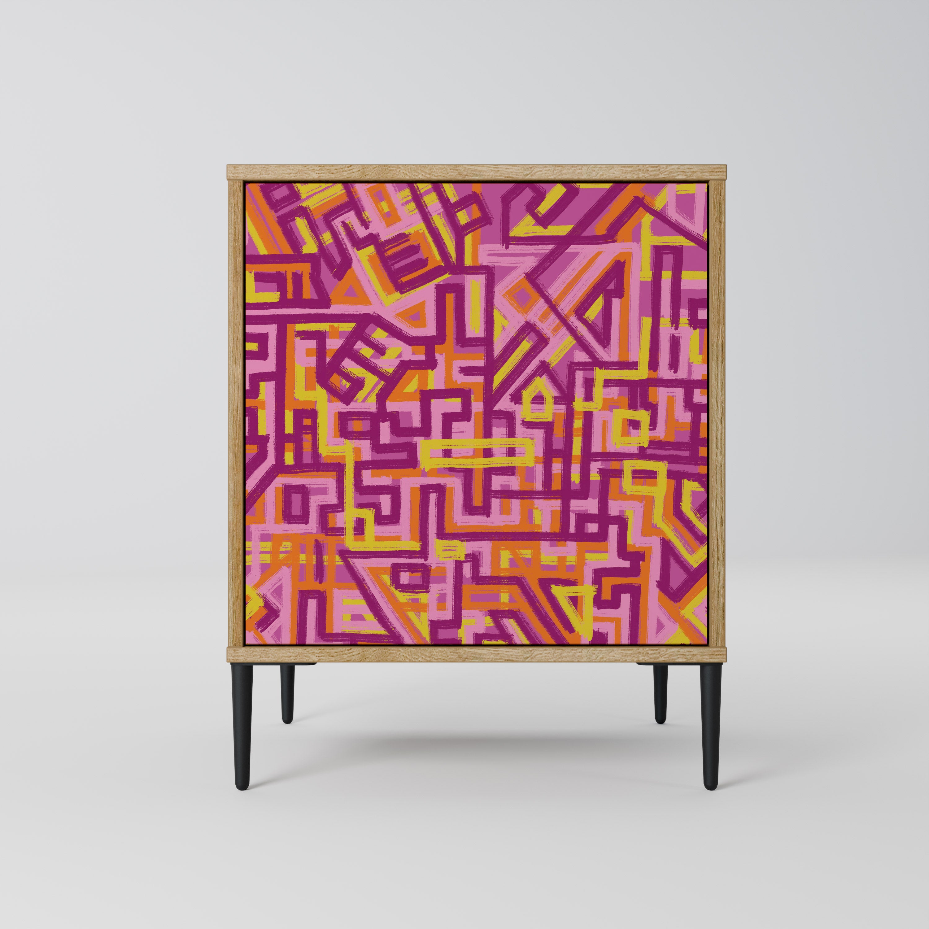 LOVELY MEMORIES Sideboard mit 1 Tür in Eiche-Optik