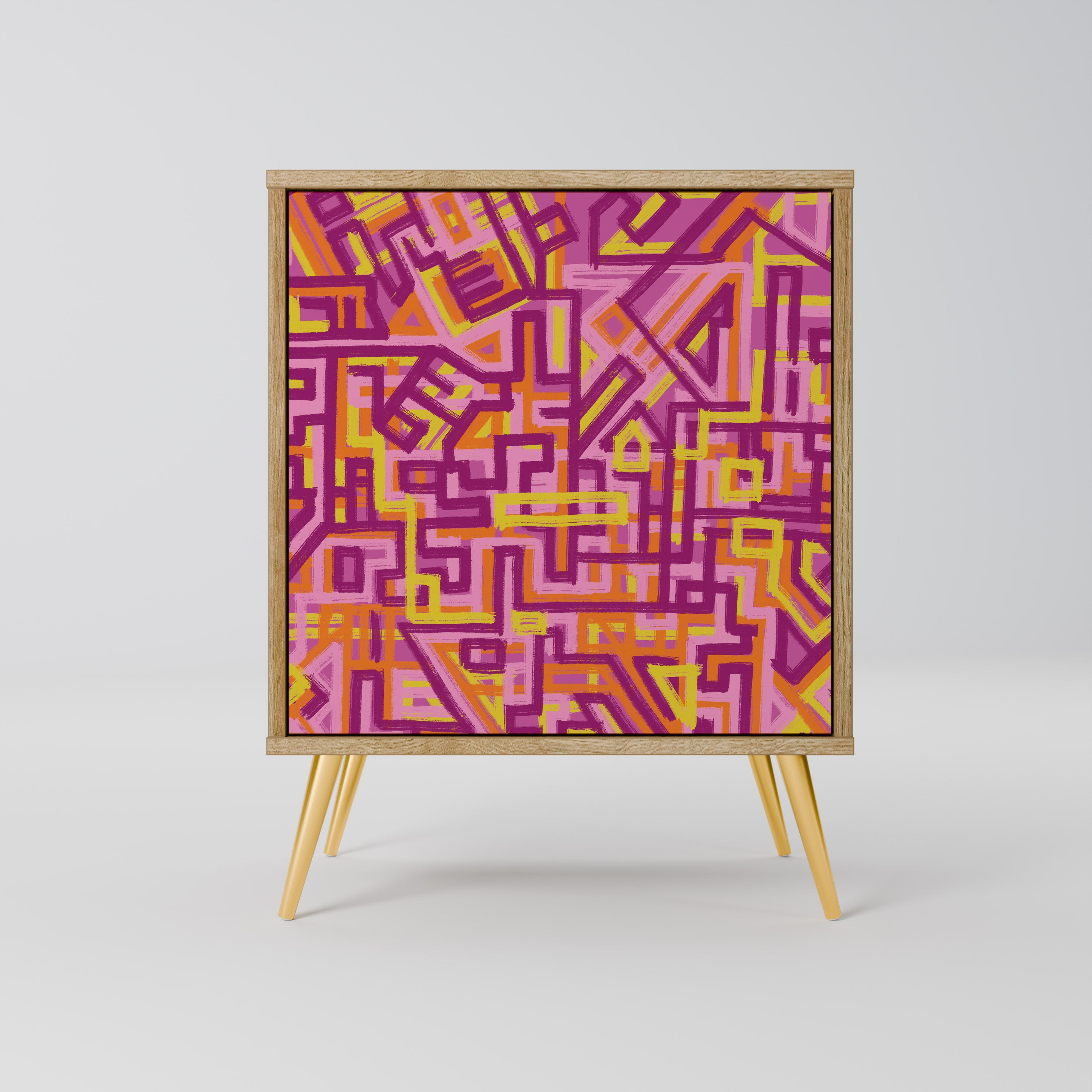 LOVELY MEMORIES Sideboard mit 1 Tür in Eiche-Optik