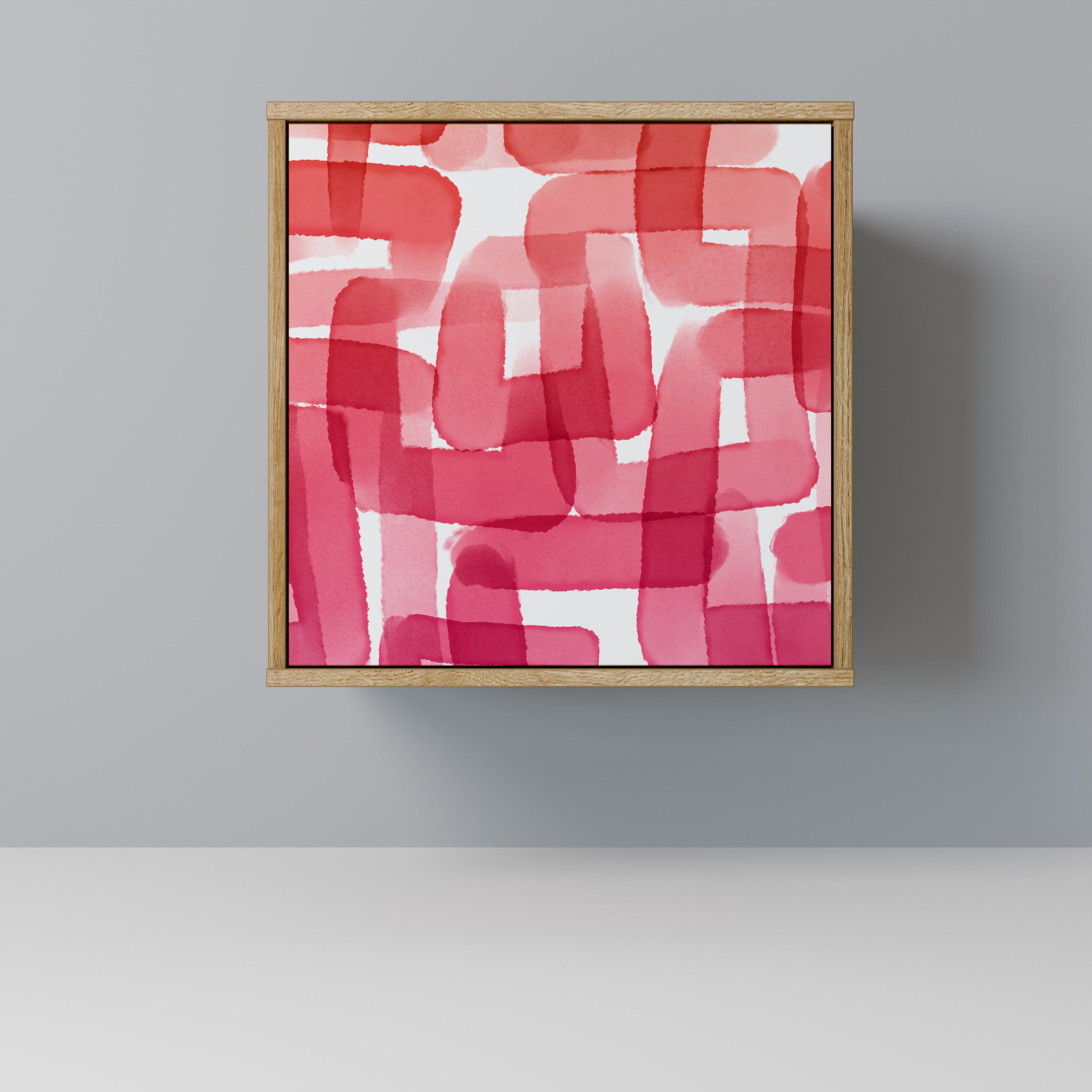 KALEIDOSCOPIC CUBISM Sideboard mit 1 Tür in Eiche-Optik