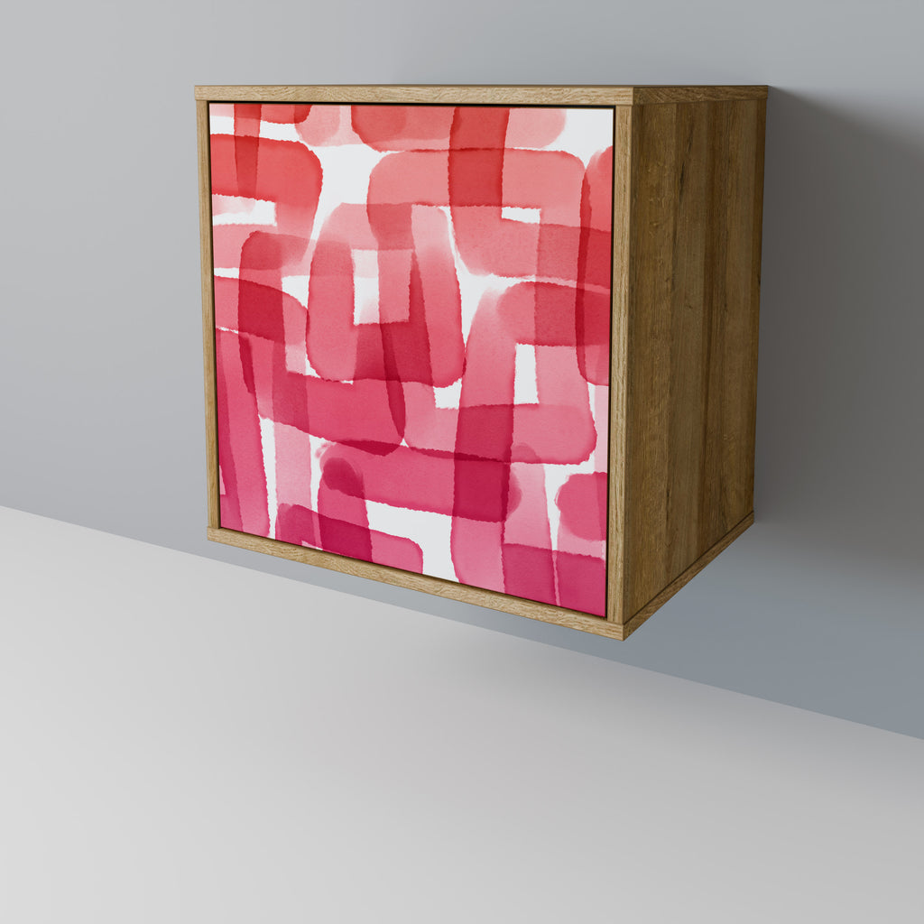 KALEIDOSCOPIC CUBISM Sideboard mit 1 Tür in Eiche-Optik