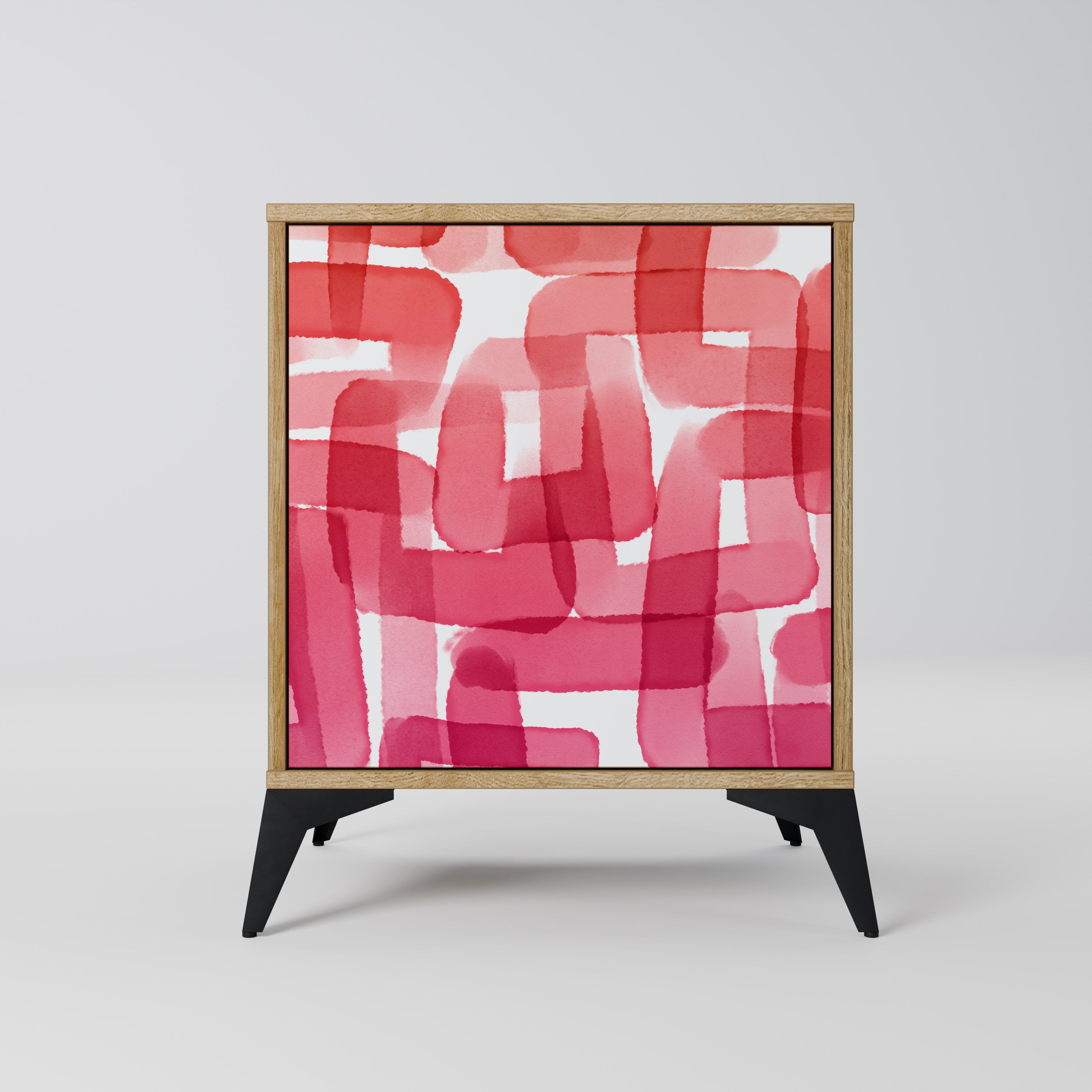 KALEIDOSCOPIC CUBISM Sideboard mit 1 Tür in Eiche-Optik