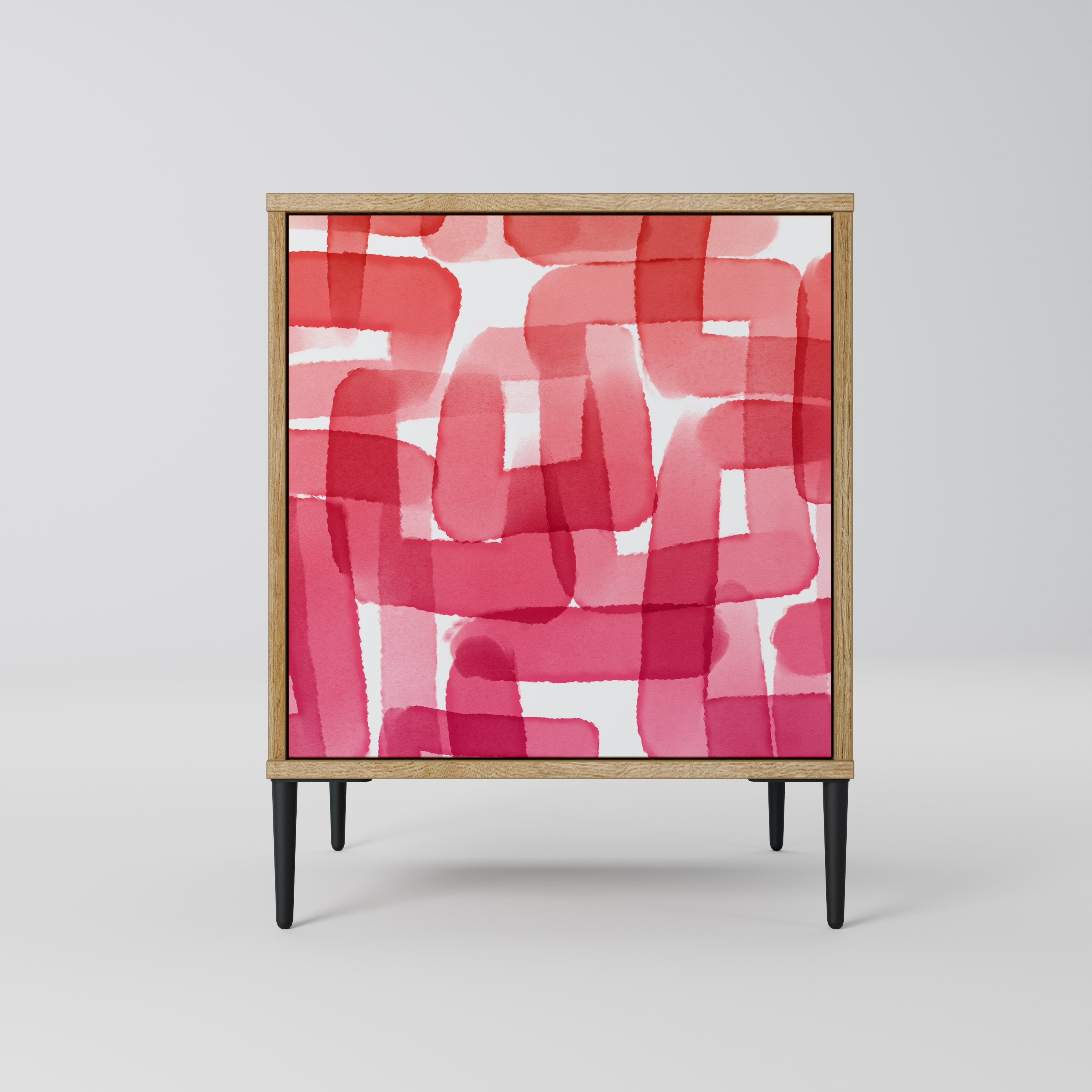 KALEIDOSCOPIC CUBISM Sideboard mit 1 Tür in Eiche-Optik