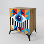 ABSTRACTION AND GEOMETRY Sideboard mit 1 Tür in Eiche-Optik