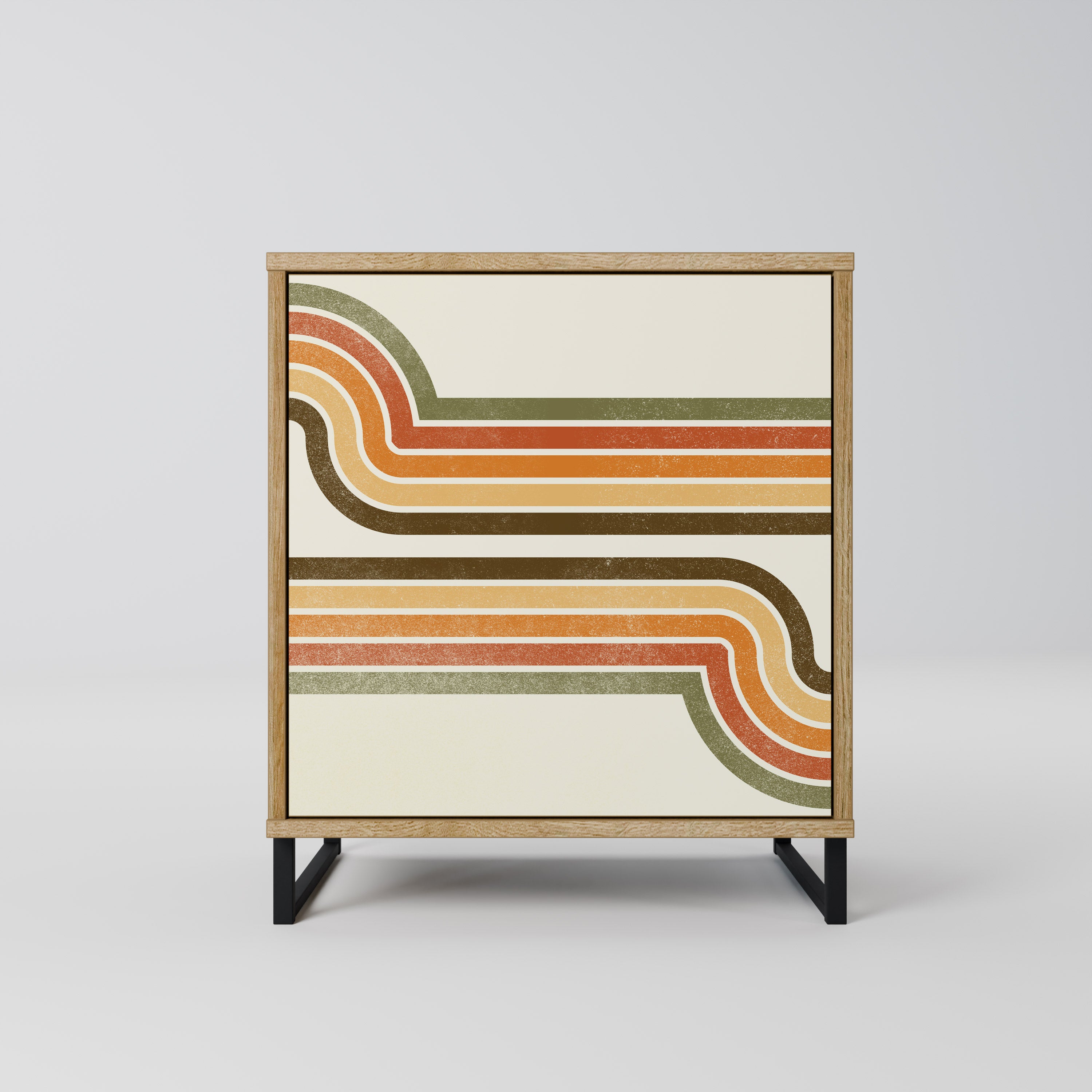 EXCEPTIONAL STREAM Sideboard mit 1 Tür in Eiche-Optik