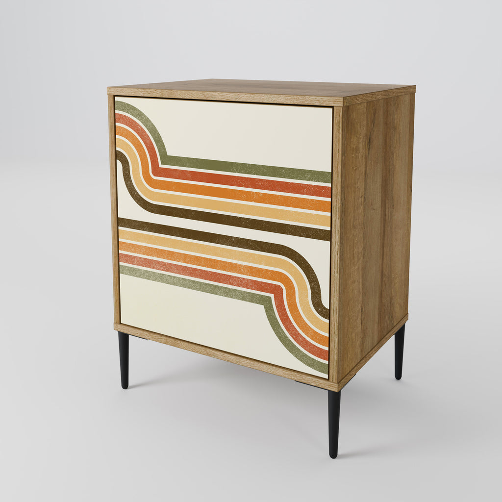 EXCEPTIONAL STREAM 1-Door Sideboard in Oak Effect