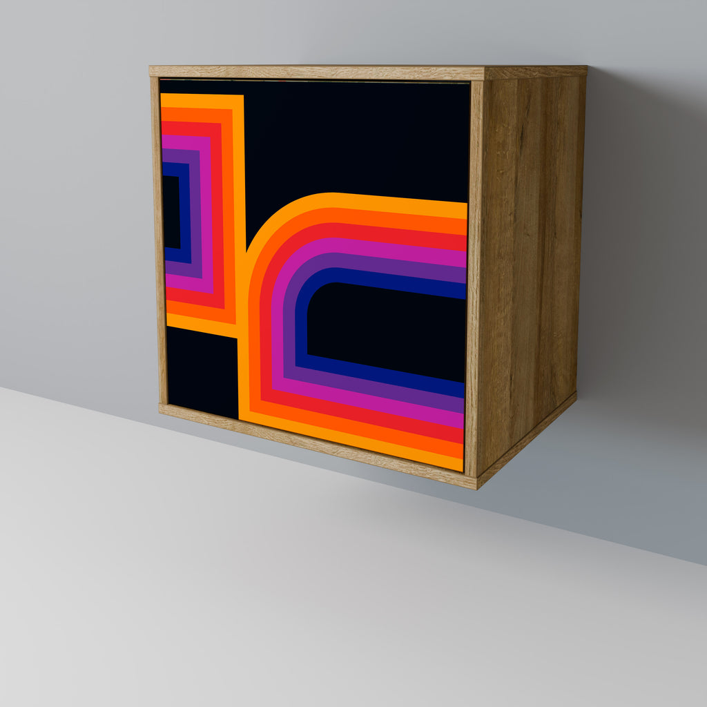 BLINDED BY THE LIGHTS Sideboard mit 1 Tür in Eiche-Optik