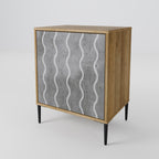 WAVES OF CONCRETE Sideboard mit 1 Tür in Eiche-Optik