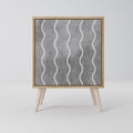 WAVES OF CONCRETE Sideboard mit 1 Tür in Eiche-Optik