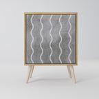 WAVES OF CONCRETE Sideboard mit 1 Tür in Eiche-Optik