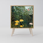 VIRGIN FOREST WITH SUNSET Sideboard mit 1 Tür in Eiche-Optik